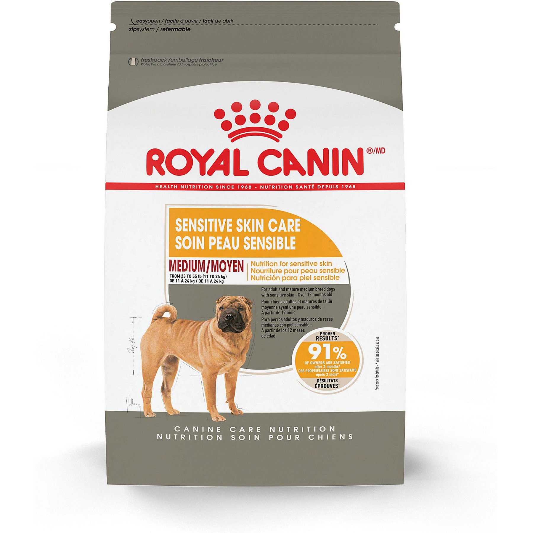 Royal Canin Canine Care Nutrition Medium Sensitive Skin Care Dry Dog Food