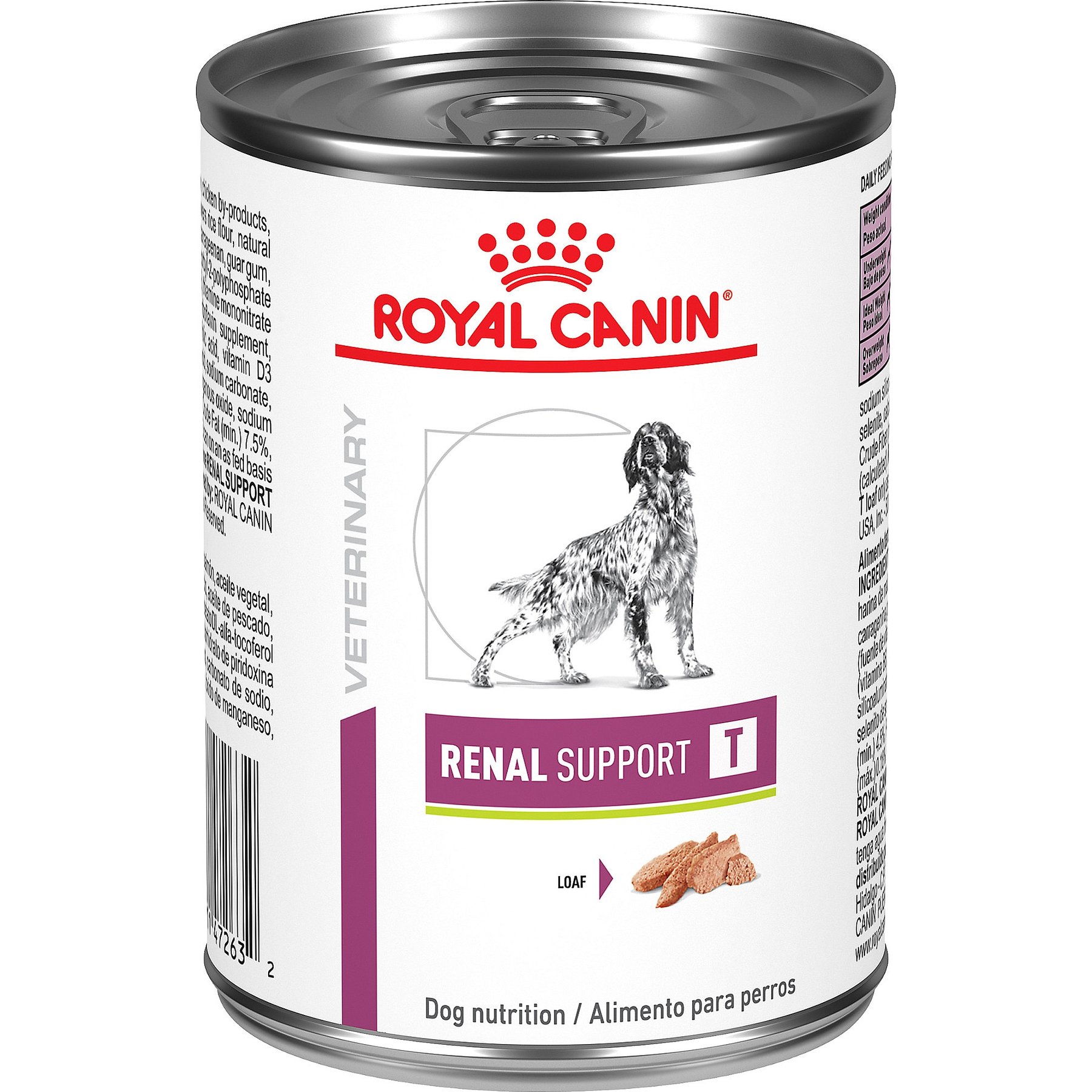 Royal Canin Veterinary Diet Adult Renal Support T Loaf Canned Dog Food