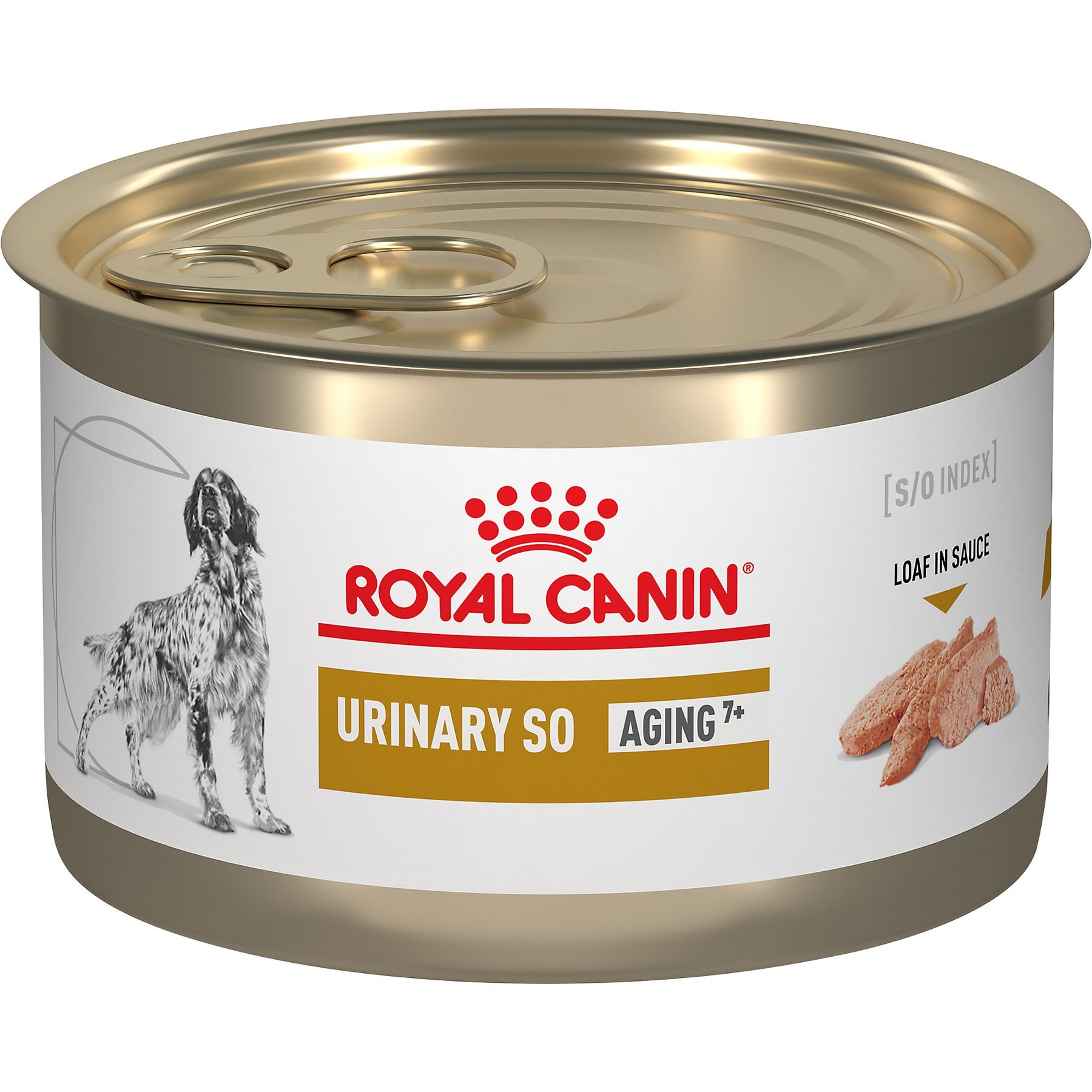 Royal Canin Veterinary Diet Urinary SO Aging 7+ Loaf in Sauce Wet Dog Food