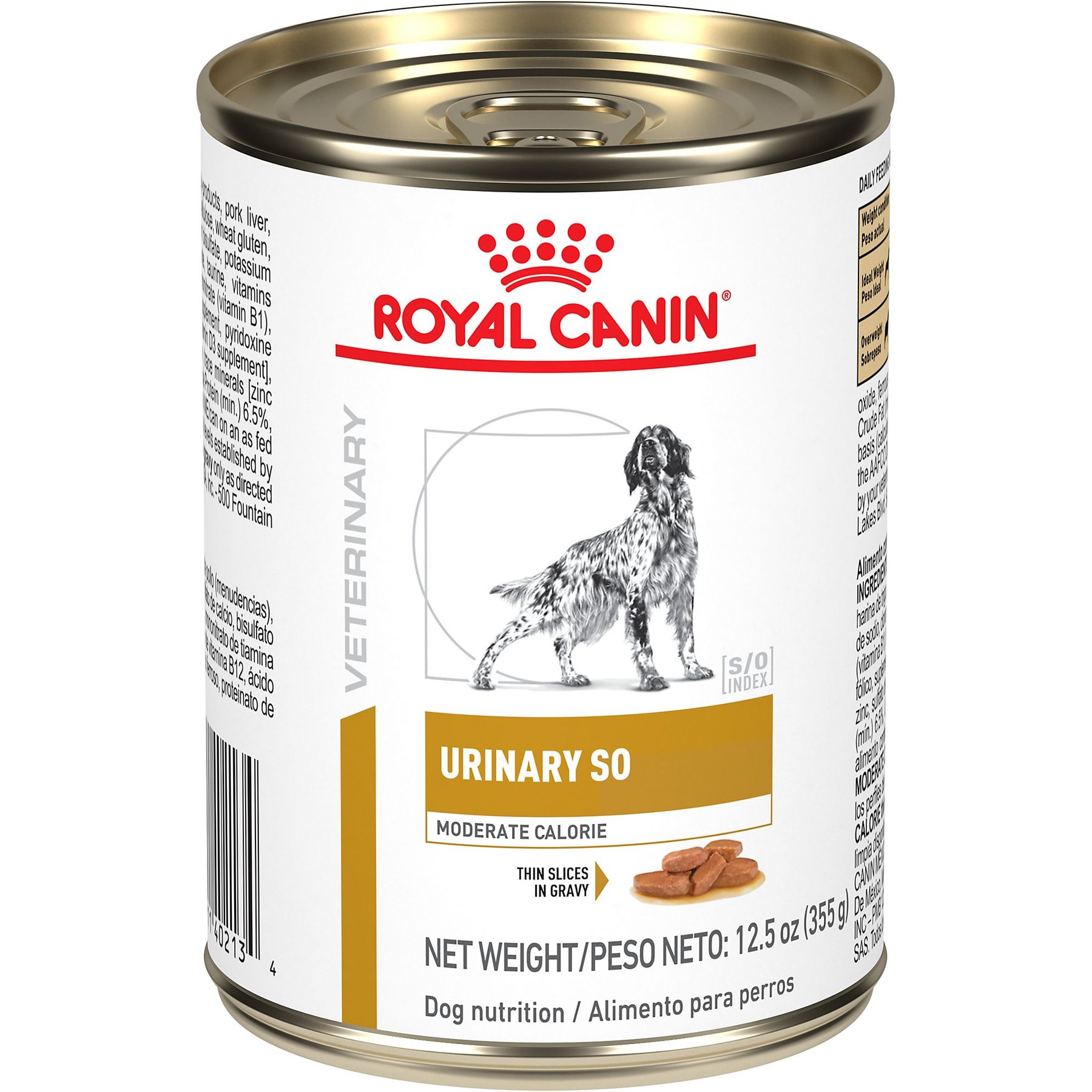 Royal Canin Veterinary Diet Adult Urinary SO Moderate Calorie Thin Slices In Gravy Wet Dog Food