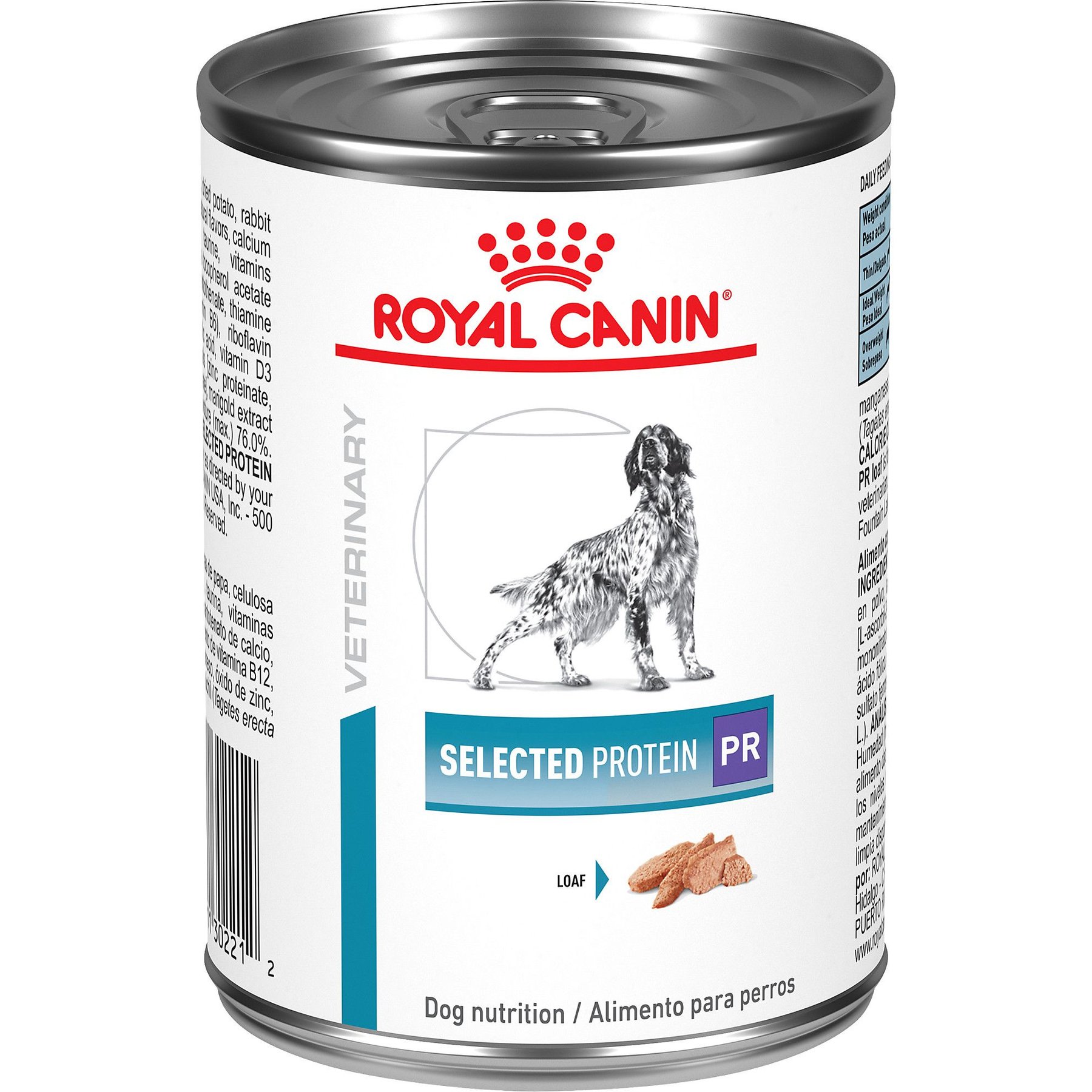 Royal Canin Veterinary Diet Adult Selected Protein Potato & Rabbit Formula Wet Dog Food, 13.5-oz can, case of 24