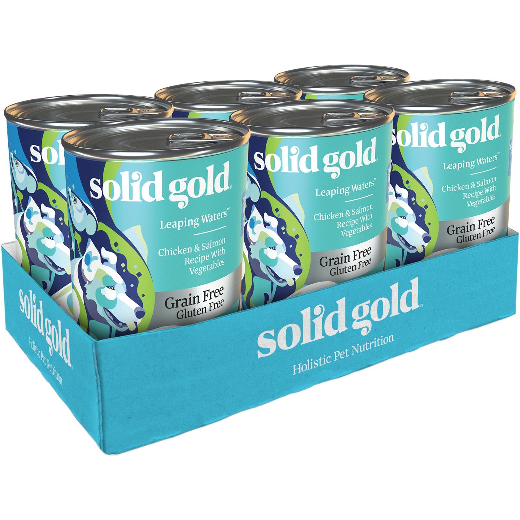 Solid Gold Leaping Waters Chicken & Salmon Recipe with Vegetable Recipe Grain-Free Small & Medium Breed Canned Dog Food