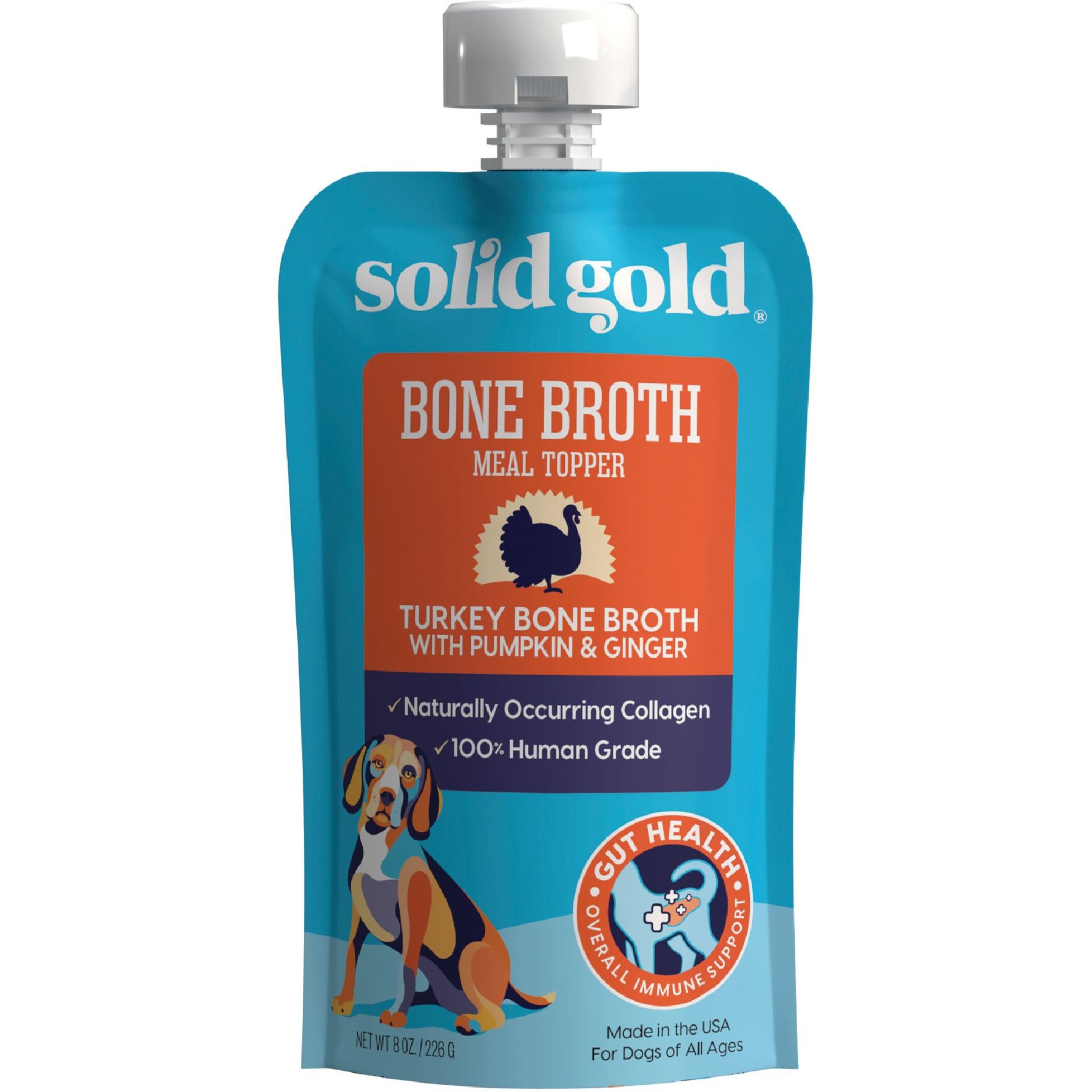 Solid Gold Turkey Grain-Free Bone Broth with Pumpkin & Ginger Dog Food