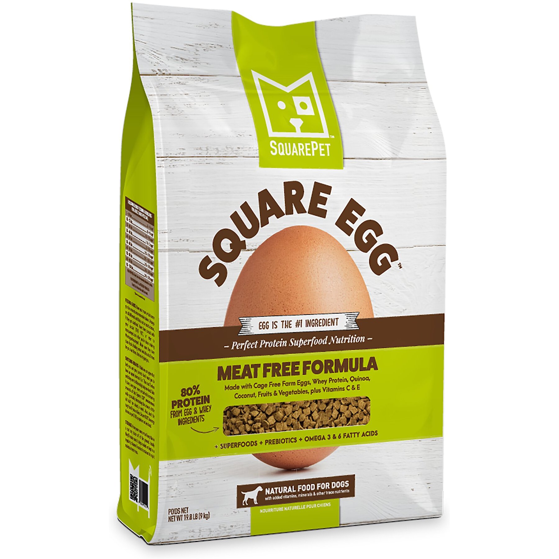 SquarePet Square Egg Meat Free Formula Dry Dog Food