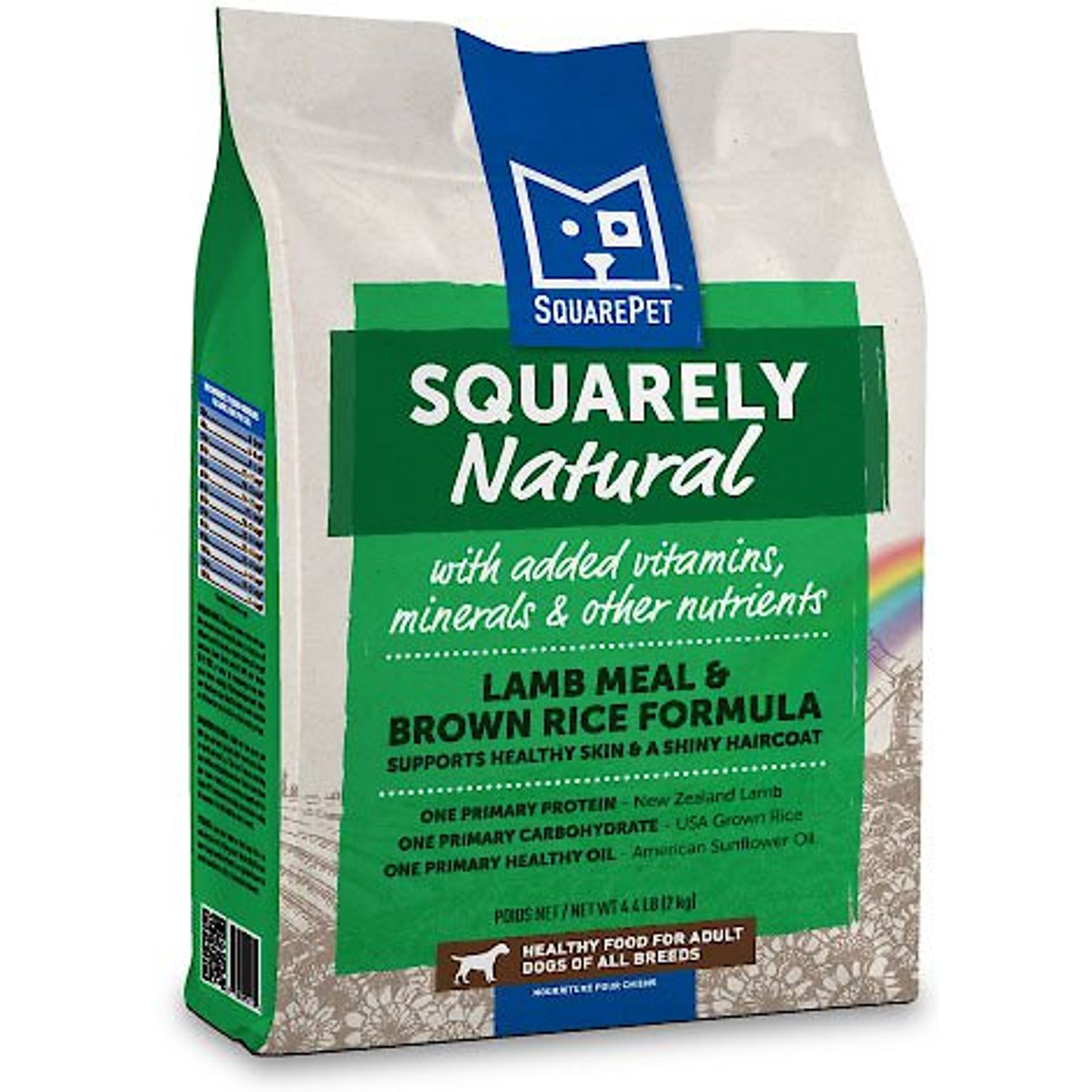 SquarePet Squarely Natural Lamb Meal & Brown Rice Formula Dry Dog Food