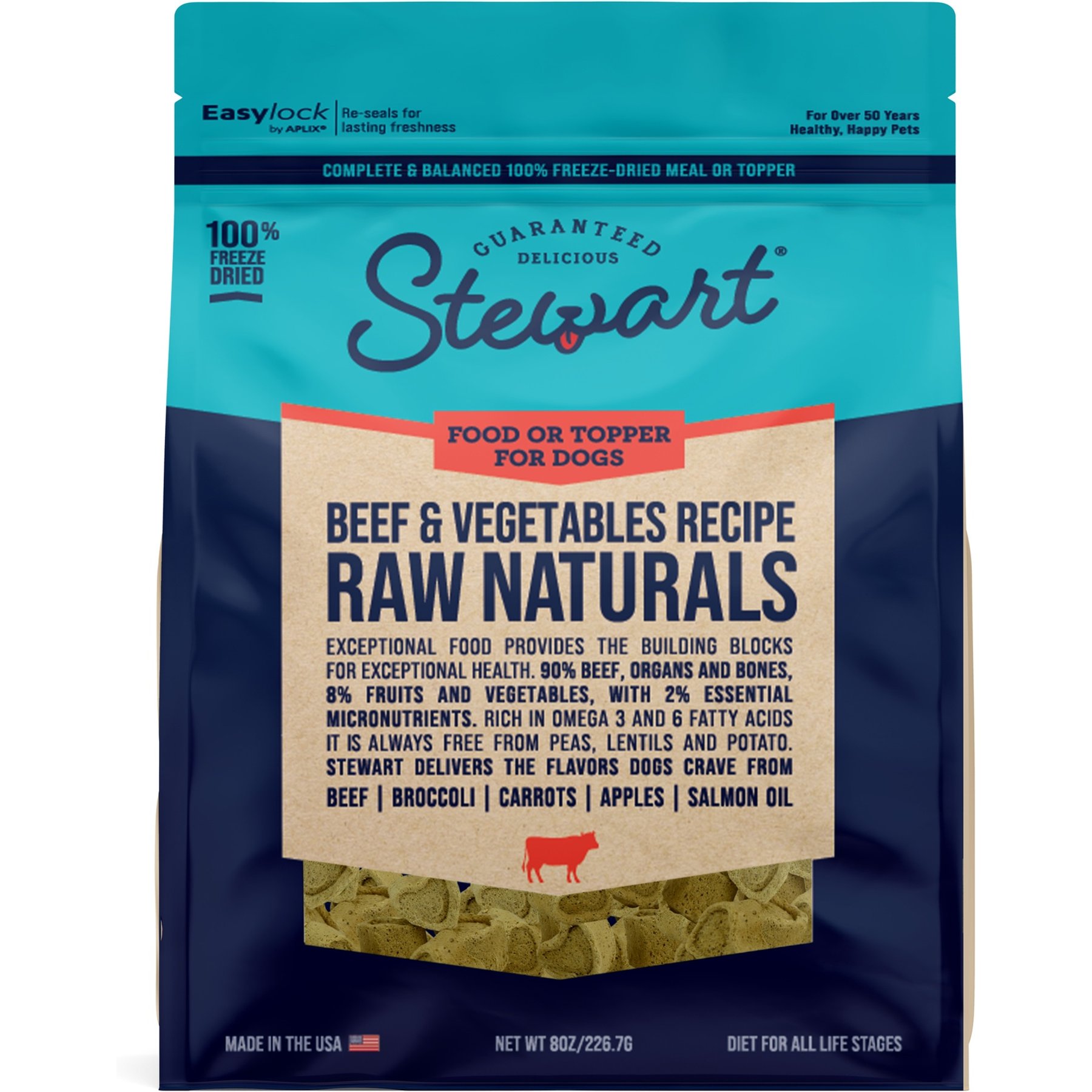 Stewart Raw Naturals Beef Limited-Ingredient Adult Freeze-Dried Dog Food