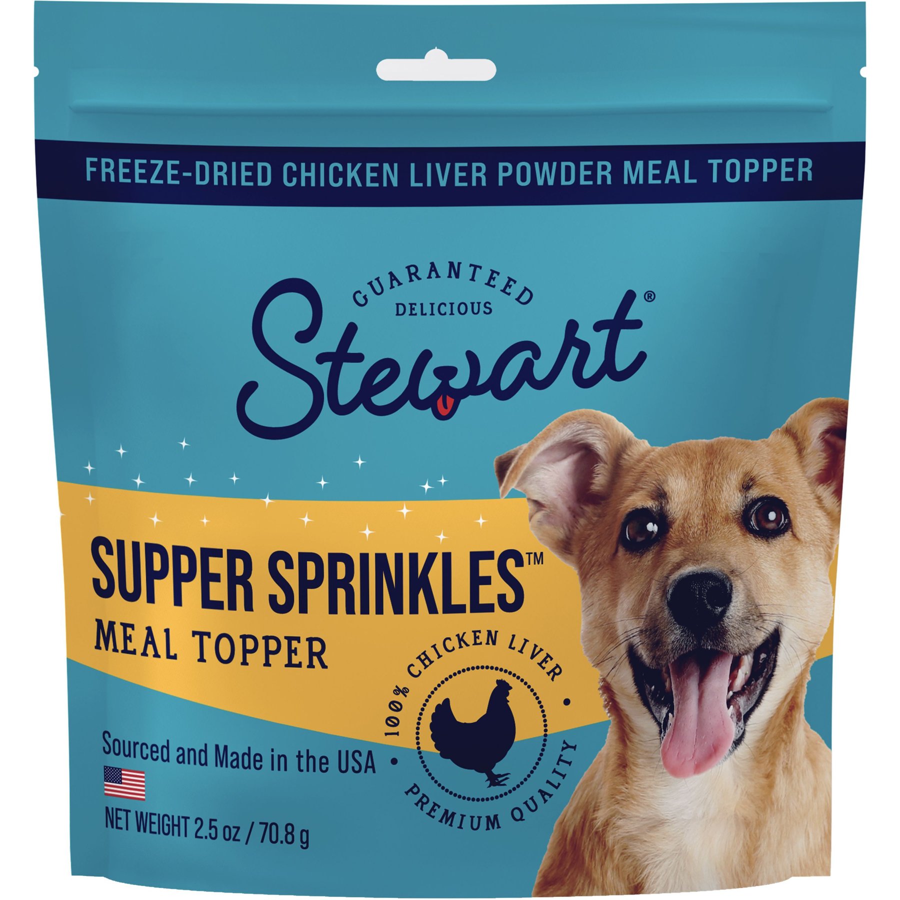 Stewart Supper Sprinkles Chicken Liver Single Ingredient Dehydrated Dog Food Topper