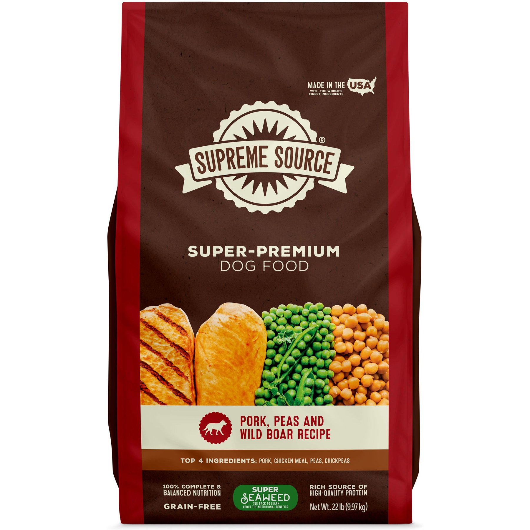 Supreme Source Grain-Free Pork, Peas & Wild Boar Recipe Dry Dog Food