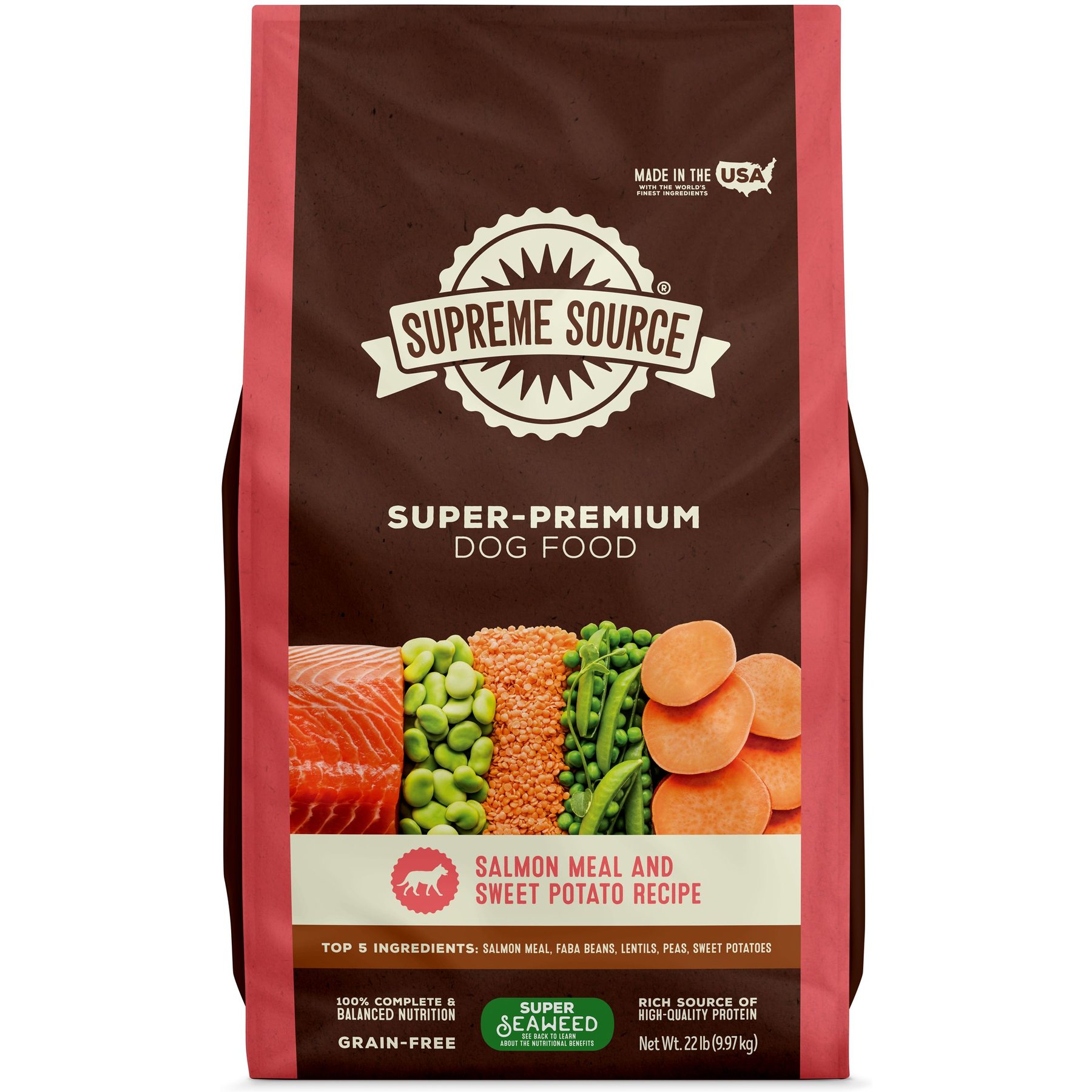 Supreme Source Grain-Free Salmon Meal & Sweet Potato Recipe Dry Dog Food