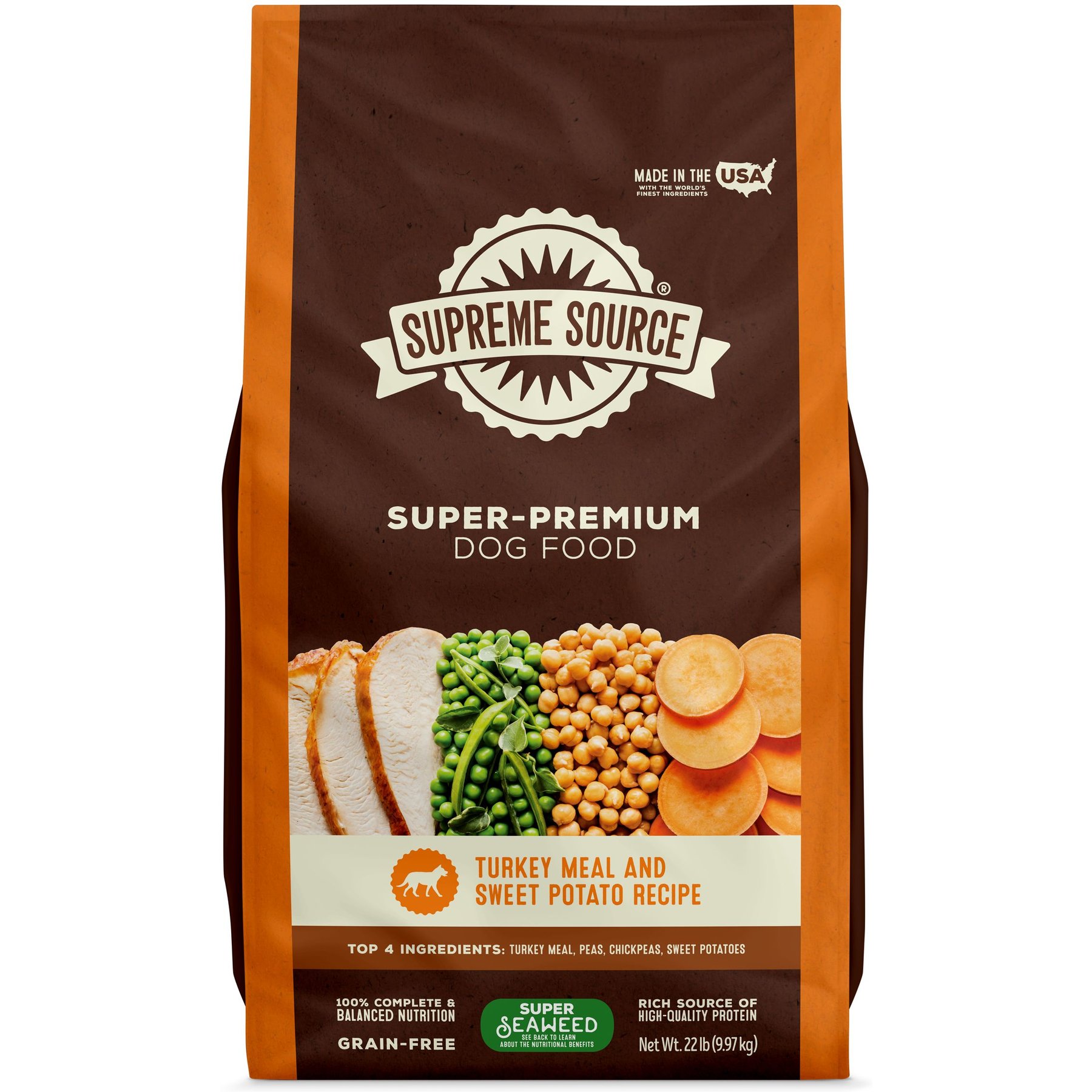 Supreme Source Grain-Free Turkey Meal & Sweet Potato Recipe Dry Dog Food