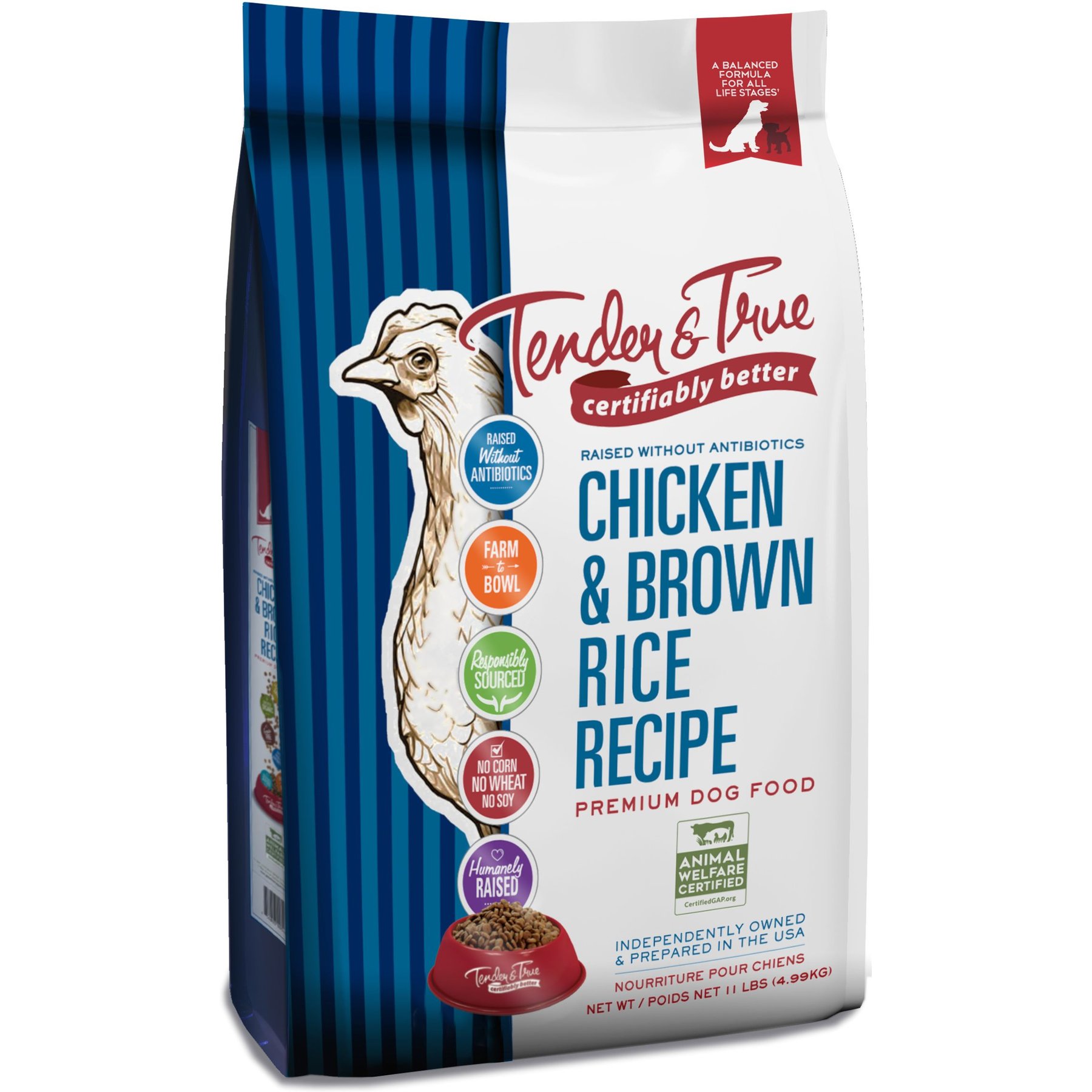 Tender & True Chicken & Brown Rice Recipe Dry Dog Food