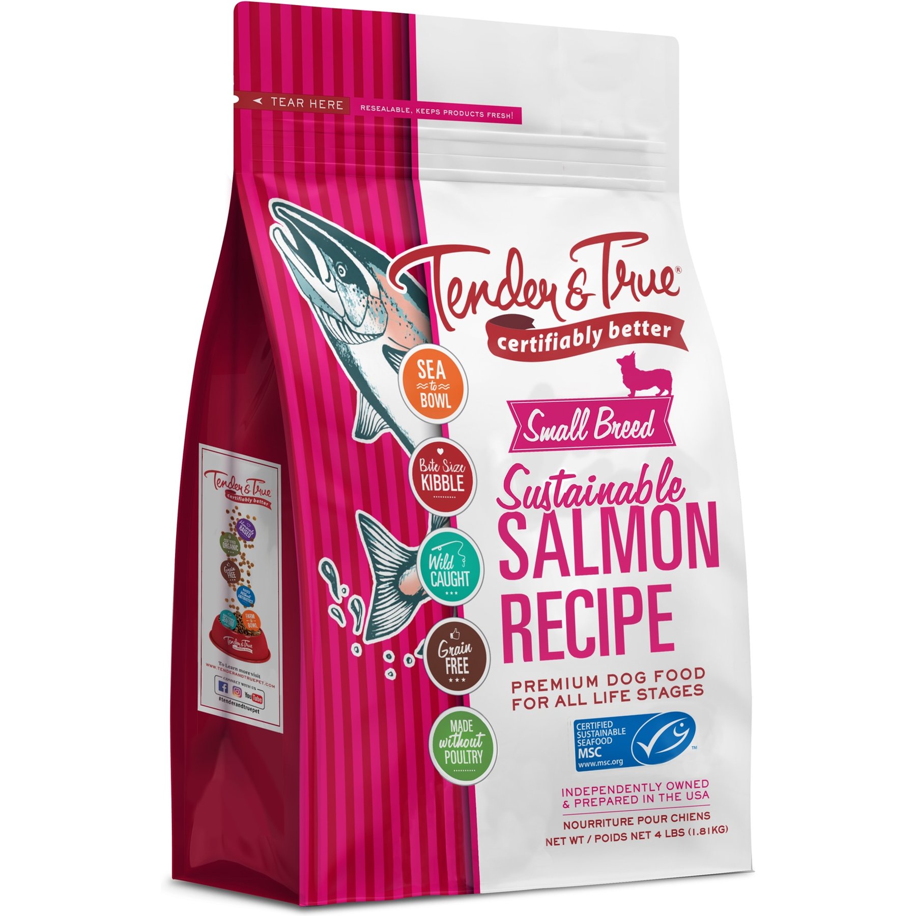 Tender & True Small Breed Sustainable Salmon Recipe Grain-Free Dry Dog Food