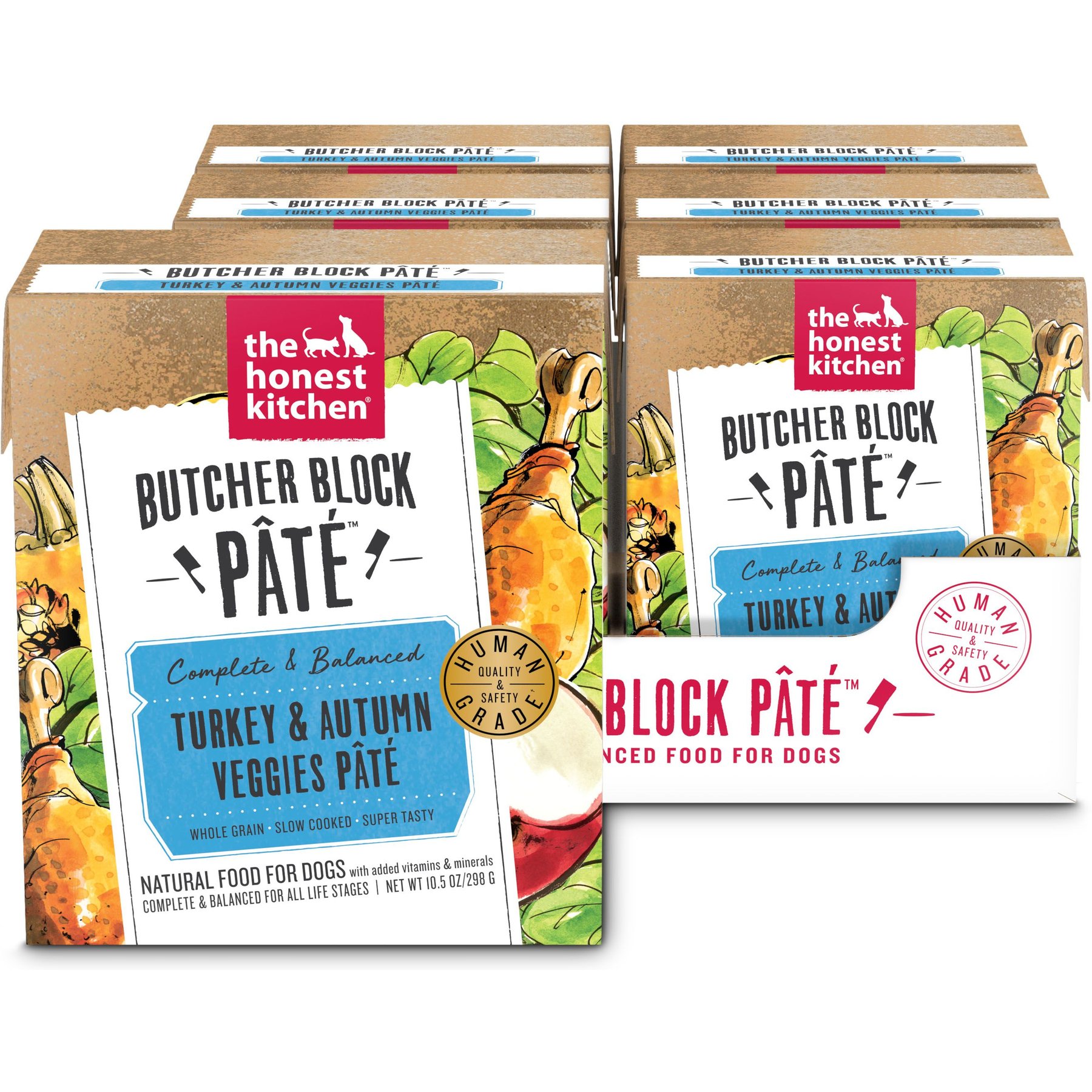 The Honest Kitchen Butcher Block Pate Turkey & Autumn Veggies Pate Wet Dog Food