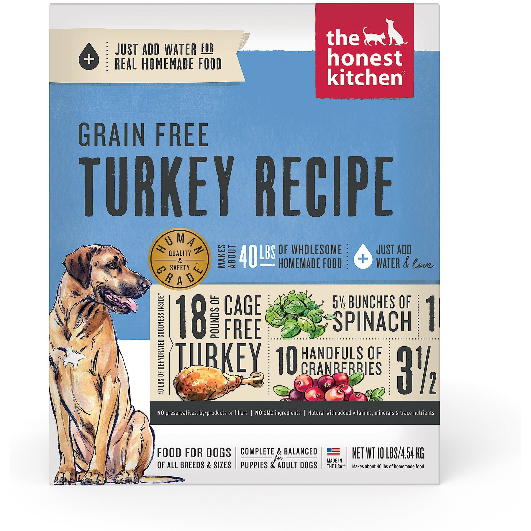 The Honest Kitchen Wholemade Grain-Free Turkey Dog Food