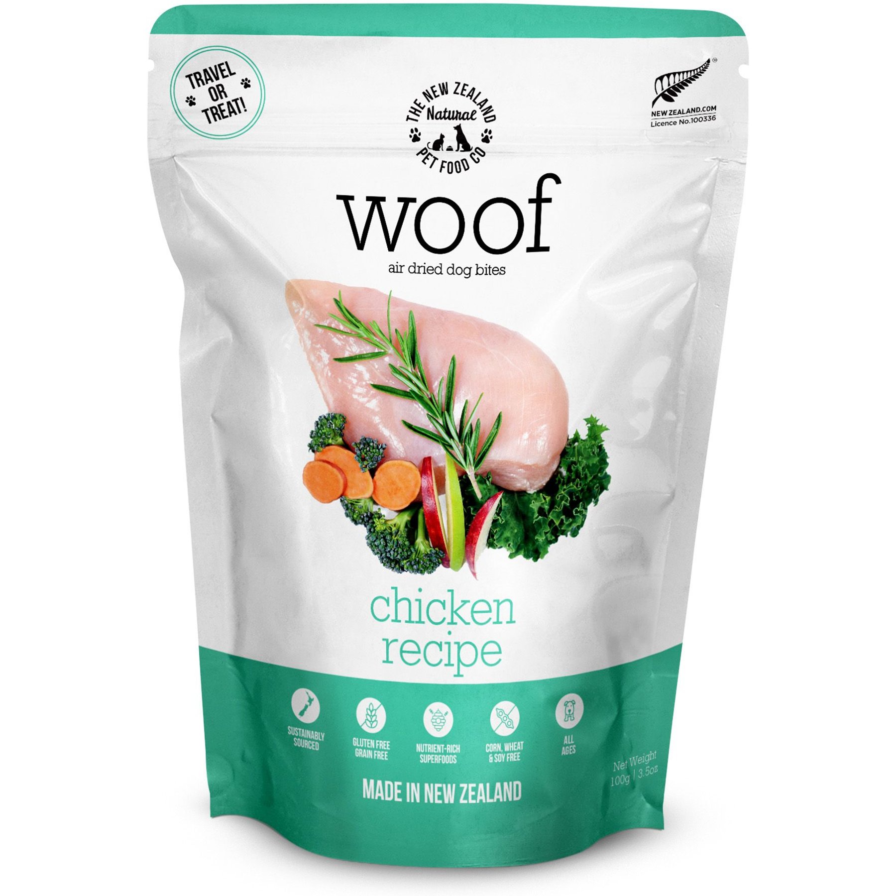 The New Zealand Natural Pet Food Co. Woof Chicken Air Dried Dog Food