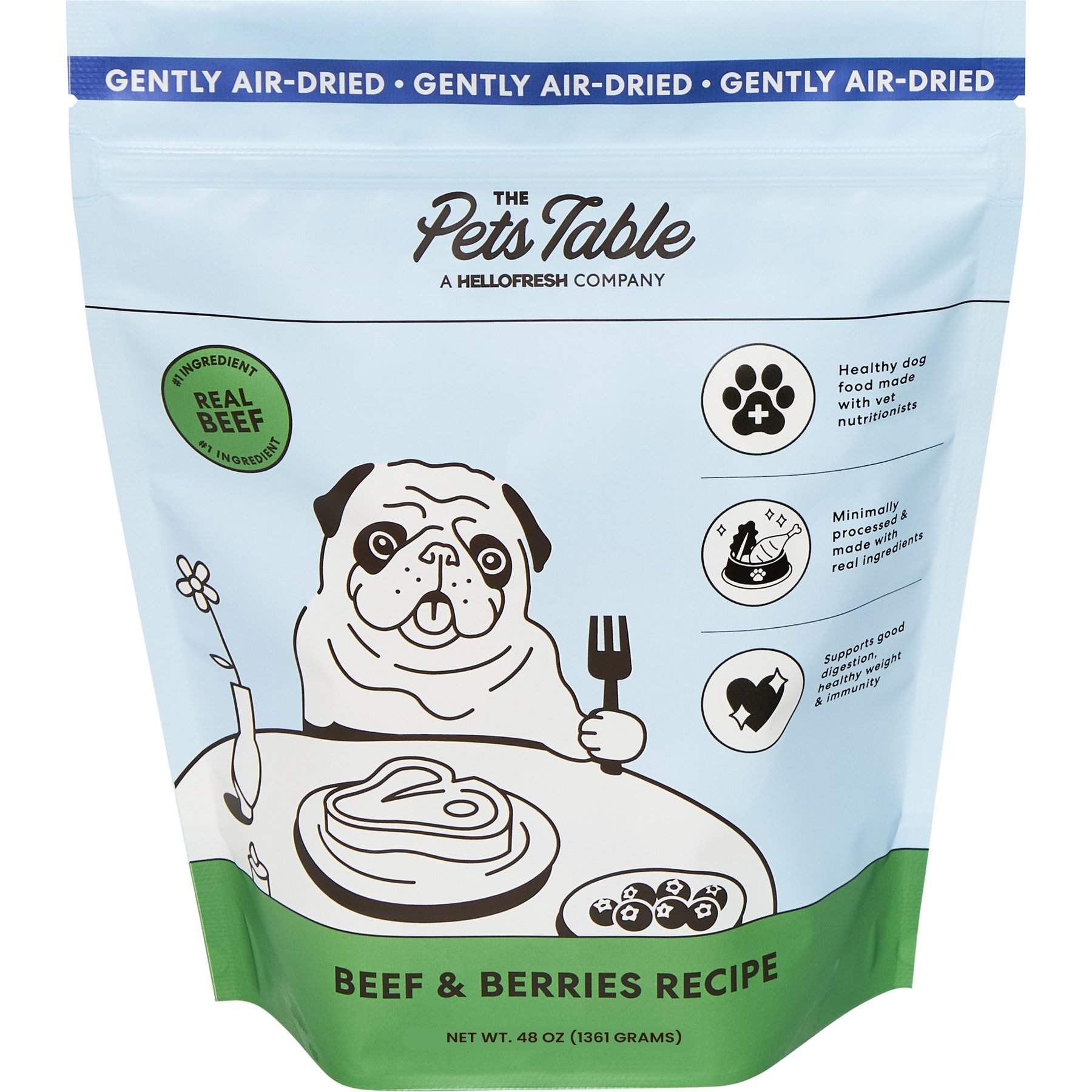 The Pets Table Beef & Berries Grain-Free Air-Dried Dog Food