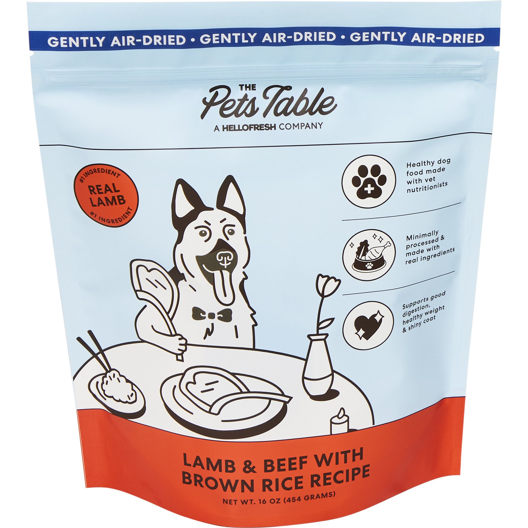 The Pets Table Lamb & Beef with Brown Rice Air-Dried Dog Food