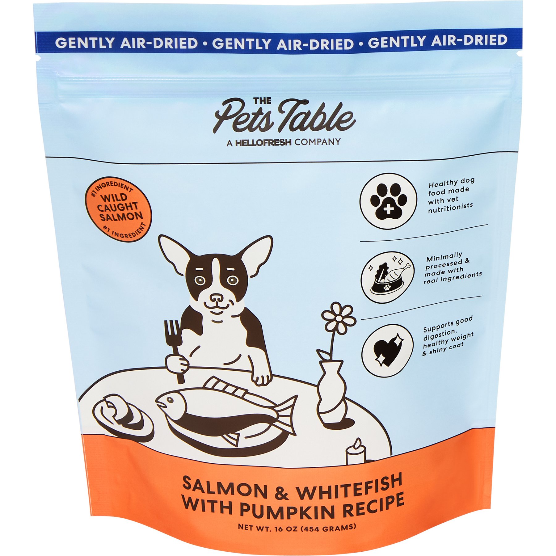 The Pets Table Salmon & Whitefish with Pumpkin Grain-Free Air-Dried Dog Food