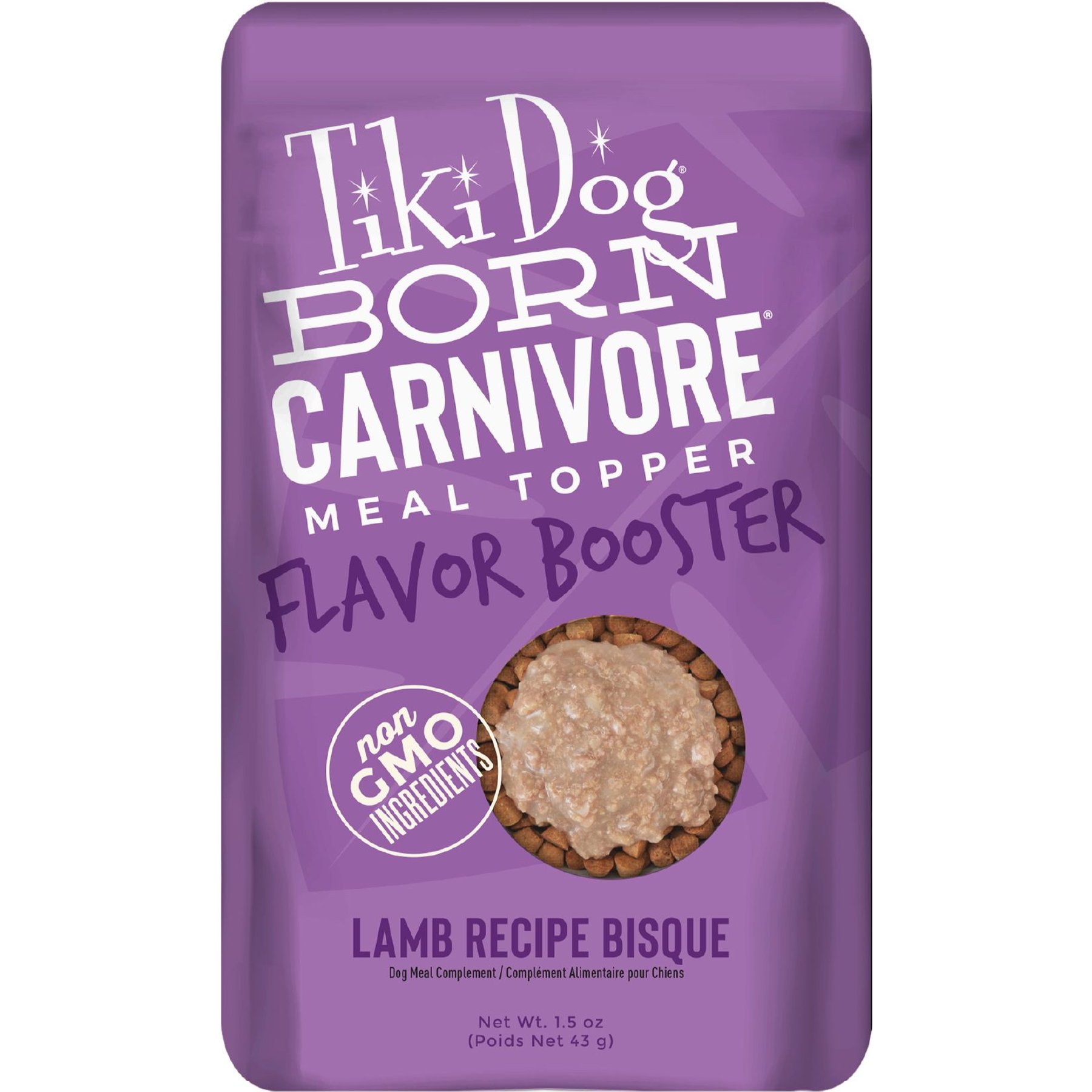 Tiki Dog Born Carnivore Flavor Booster Lamb Bisque Non-GMO Wet Dog Food Topper