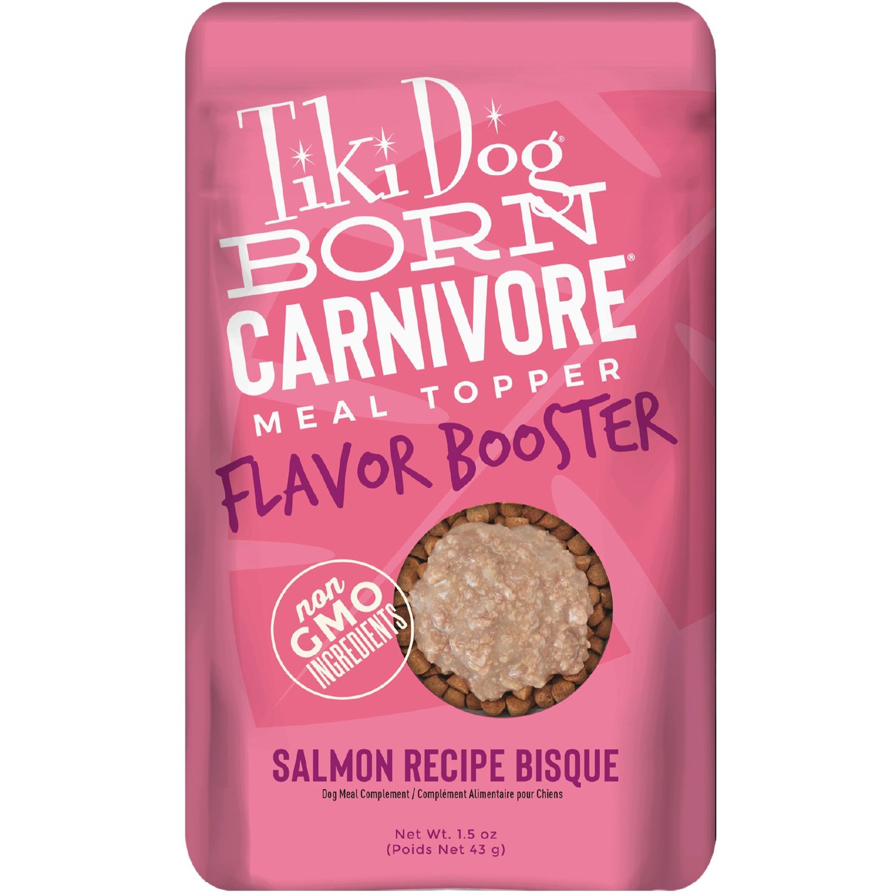 Tiki Dog Born Carnivore Flavor Booster Salmon Bisque Non-GMO Wet Dog Food Topper