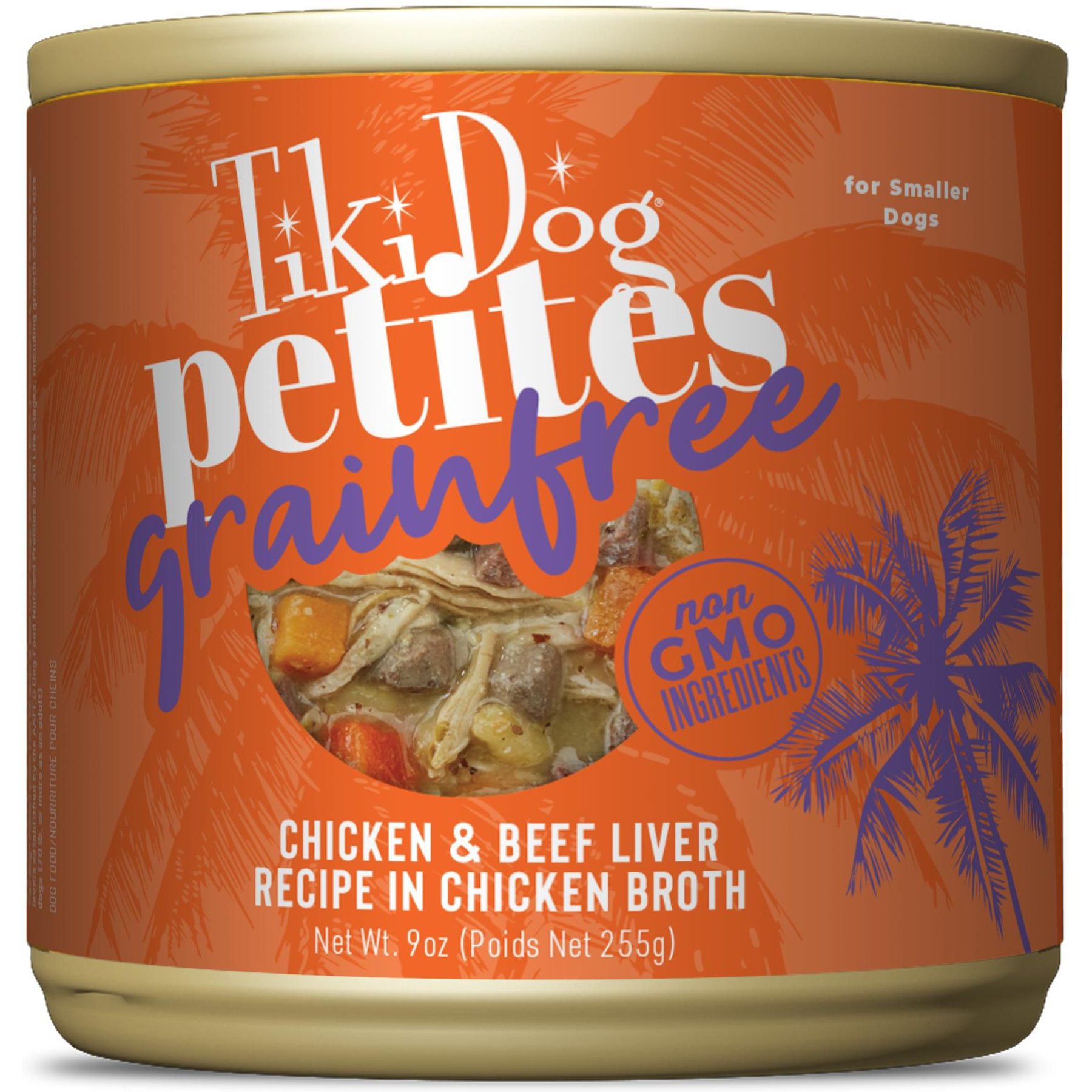 Tiki Dog Petites Grain-Free Chicken & Beef Liver Wet Dog Food