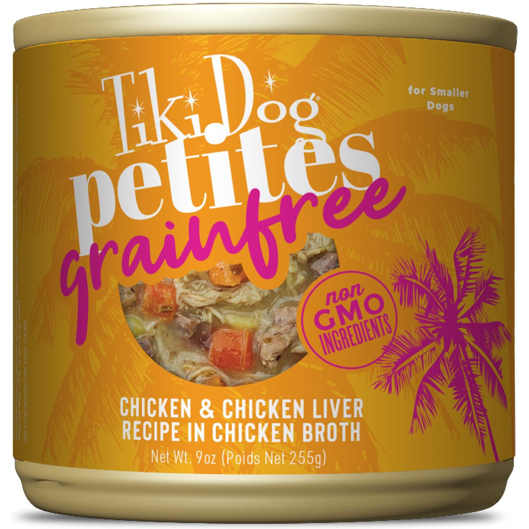 Tiki Dog Petites Grain-Free Chicken & Chicken Liver Wet Dog Food