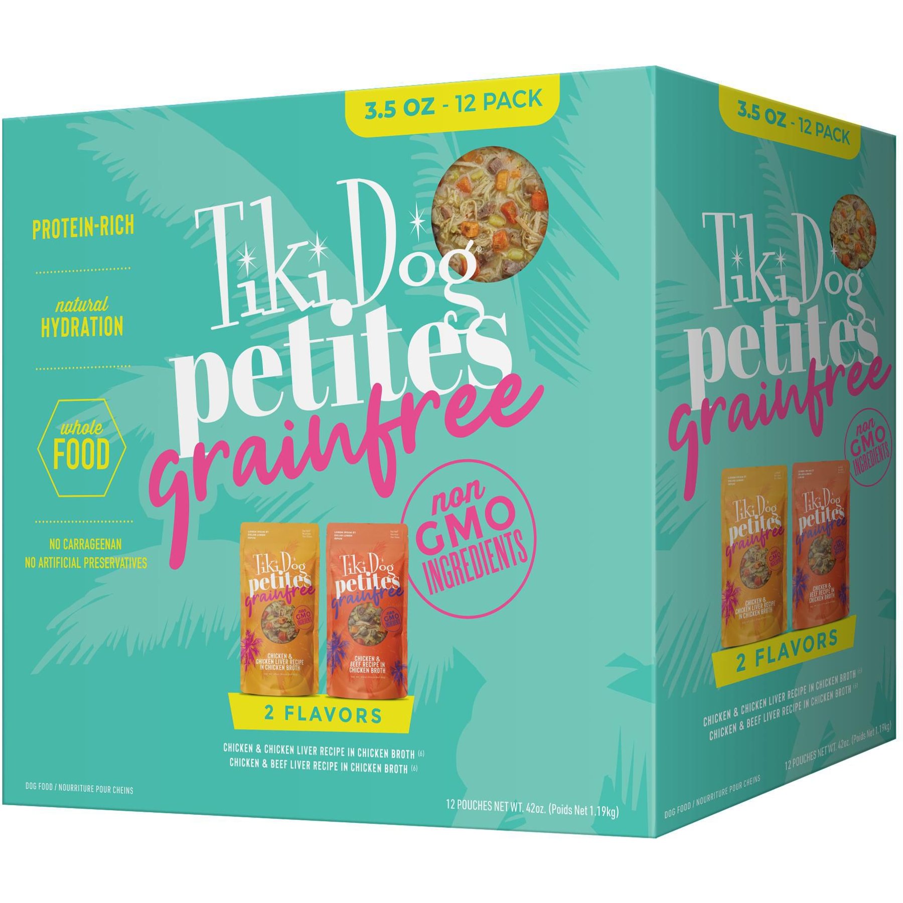 Tiki Dog Petites Variety Pack Grain-Free Wet Dog Food