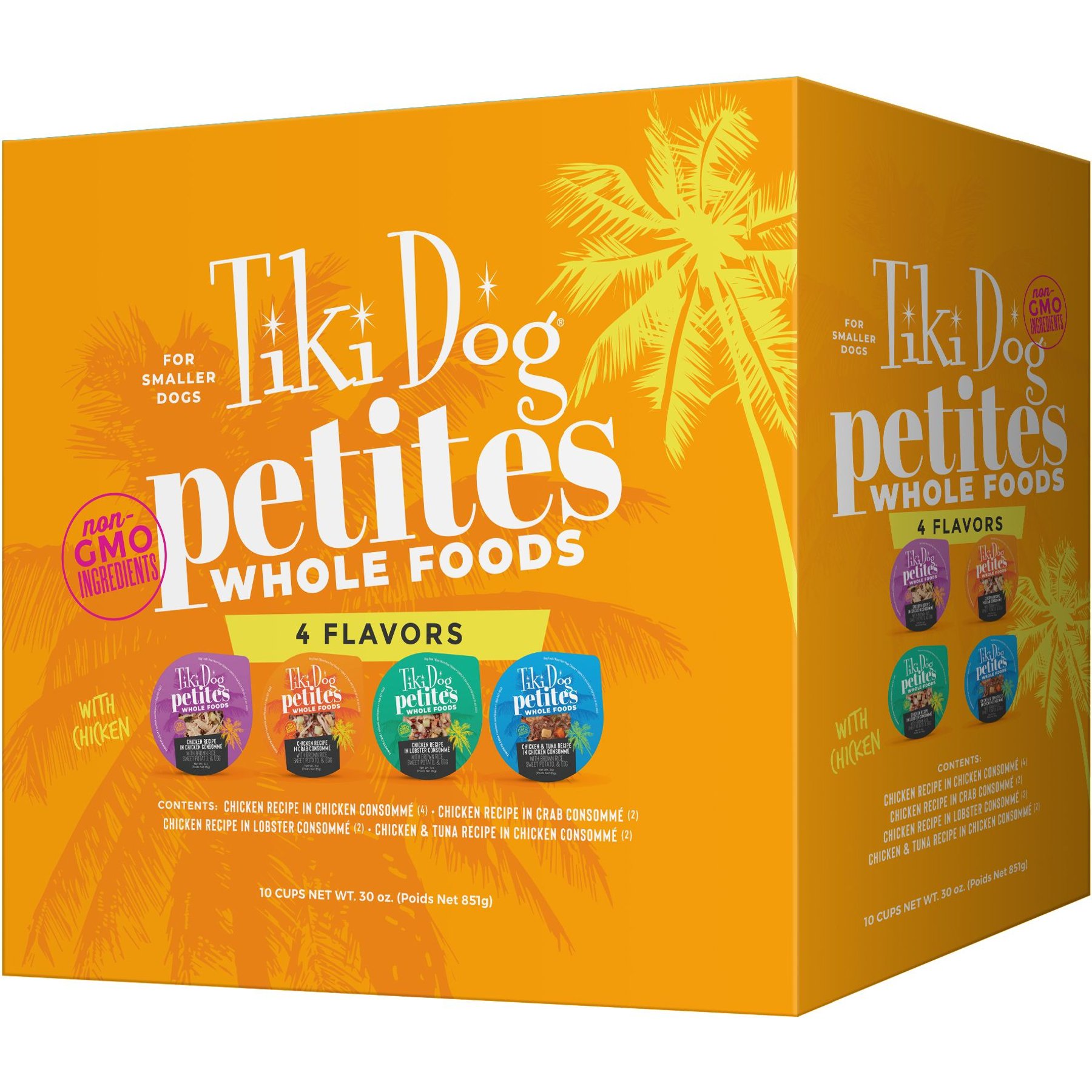 Tiki Dog Petites Whole Foods Variety Pack Adult NON GMO Wet Dog Food