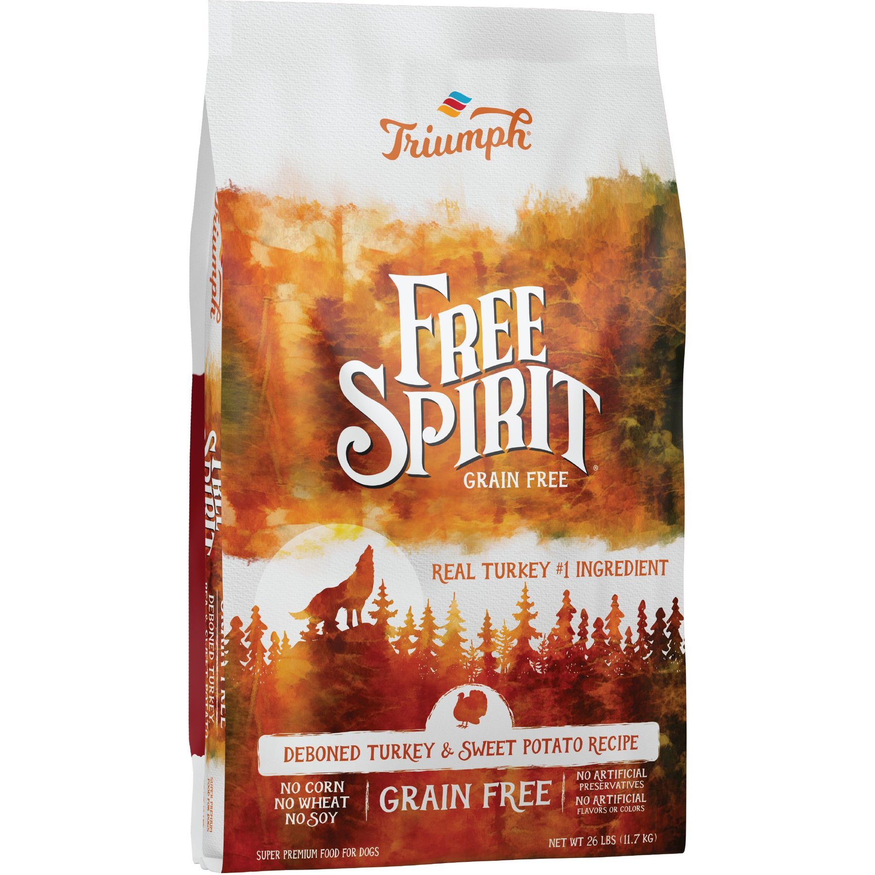 Triumph Free Spirit Grain-Free Deboned Turkey & Sweet Potato Recipe Dry Dog Food