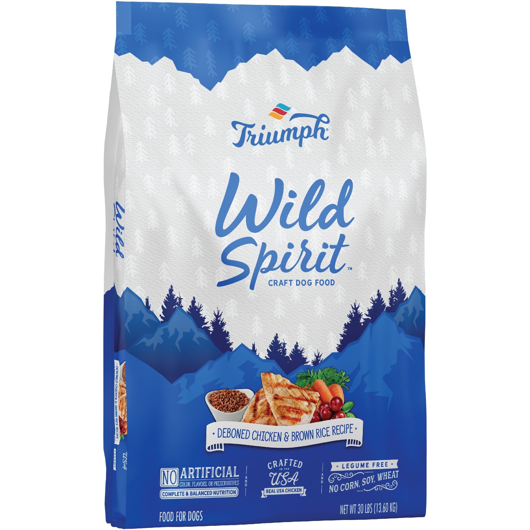Triumph Wild Spirit Deboned Chicken & Brown Rice Recipe Dry Dog Food