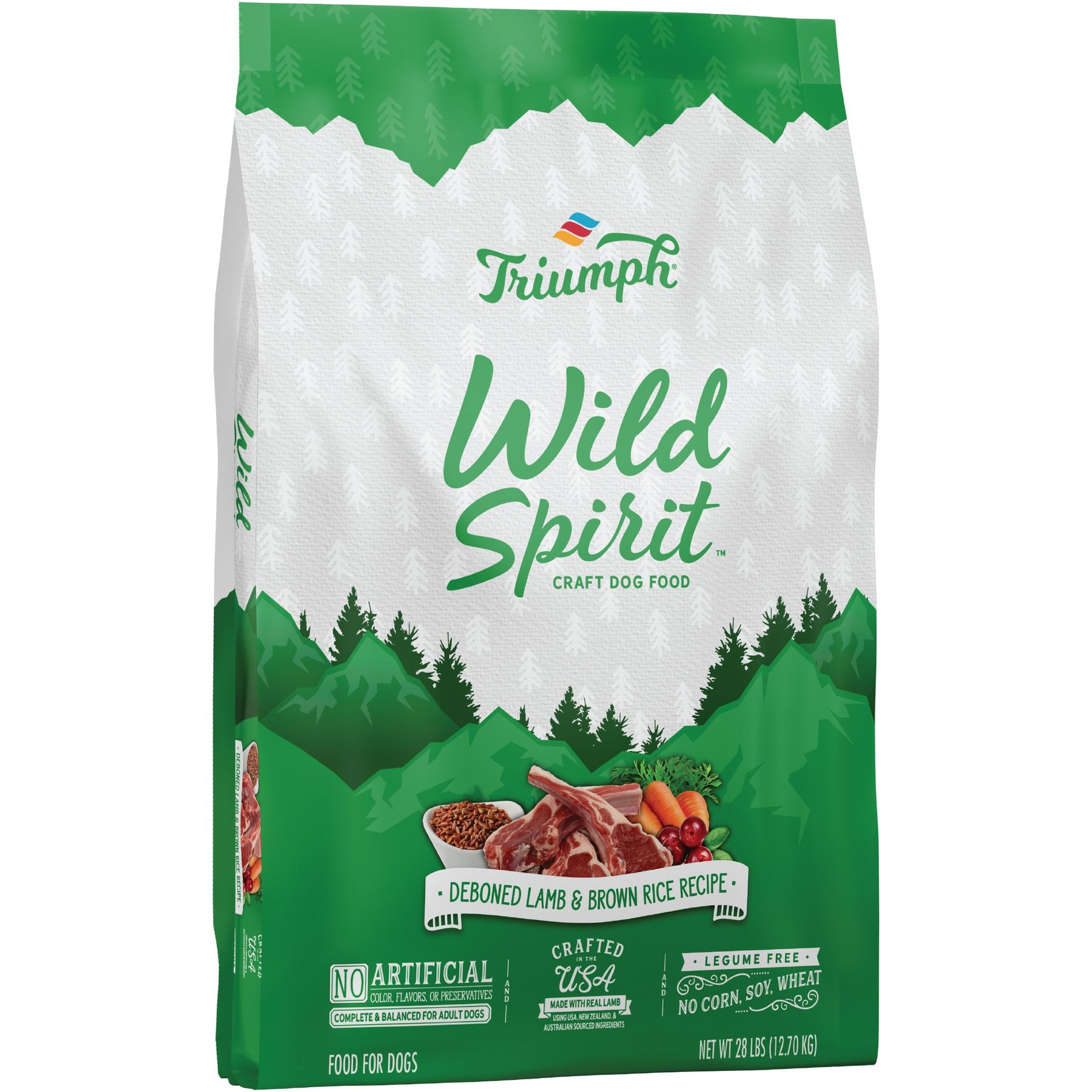 Triumph Wild Spirit Deboned Lamb & Brown Rice Recipe Dry Dog Food