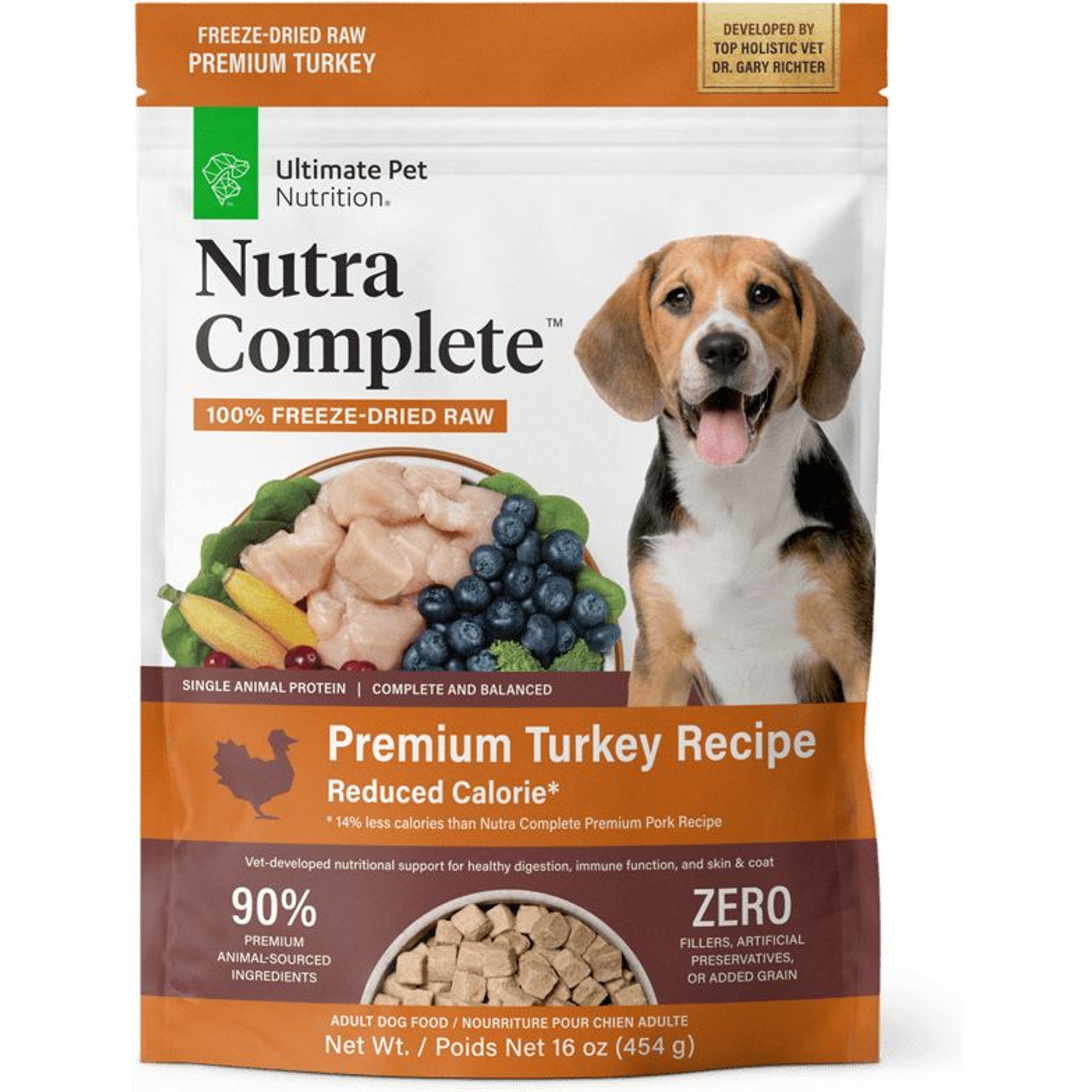 Ultimate Pet Nutrition Nutra Complete Premium Turkey Low Calorie Adult Freeze-Dried Raw Dog Food