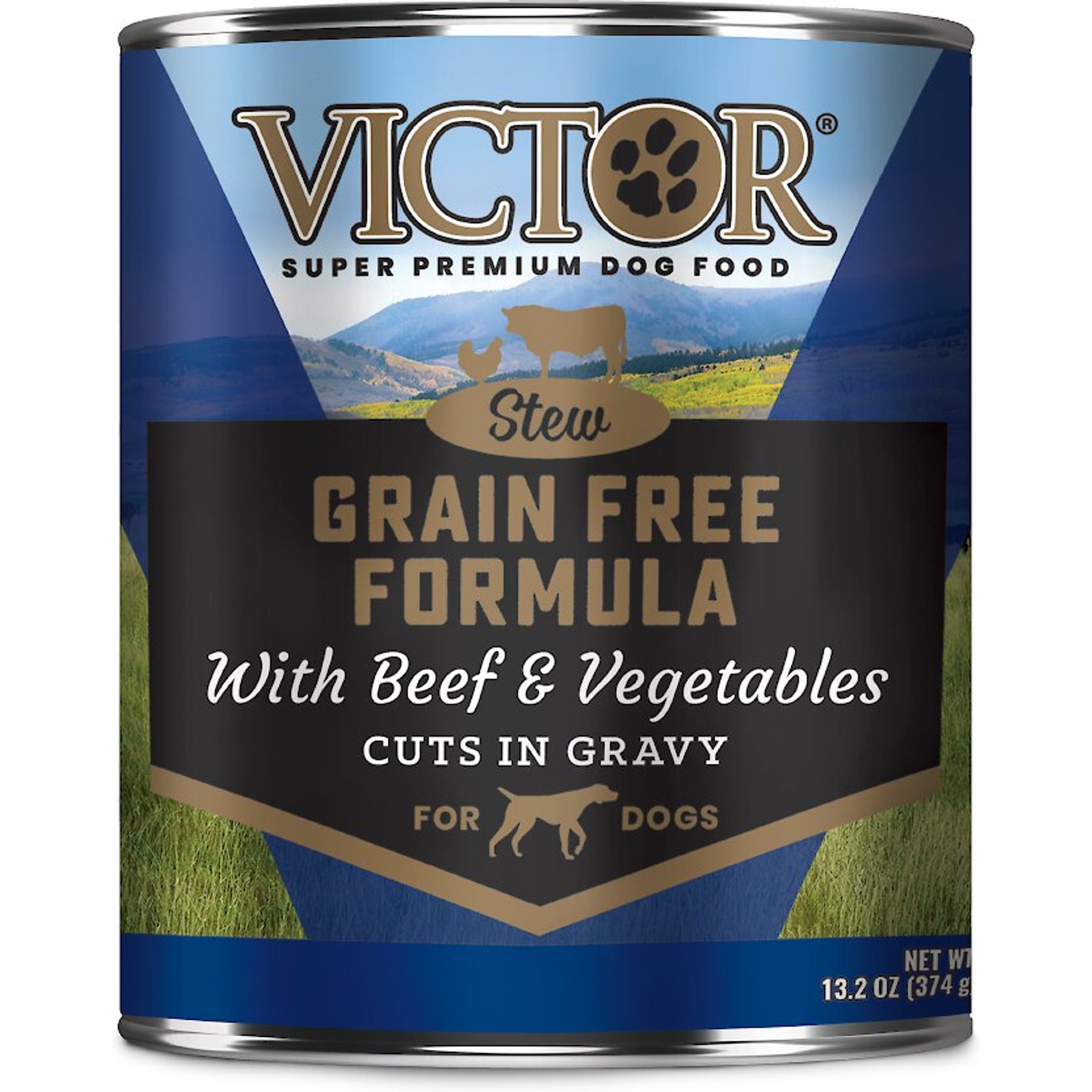 VICTOR Grain-Free Beef & Vegetables Stew Cuts Wet Dog Food or Topper