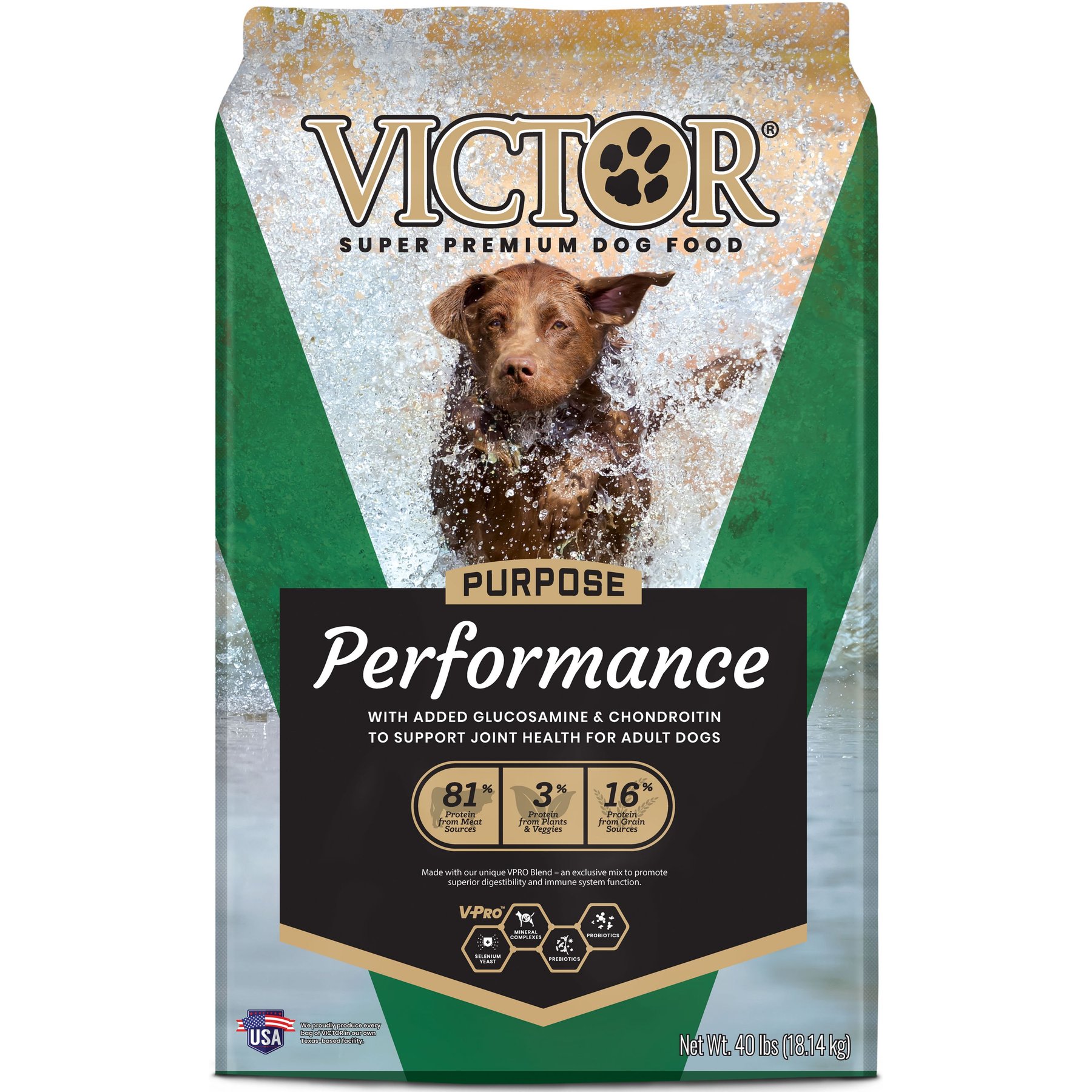 VICTOR Performance Active High Protein Hip & Joint Support Adult Dry Dog Food