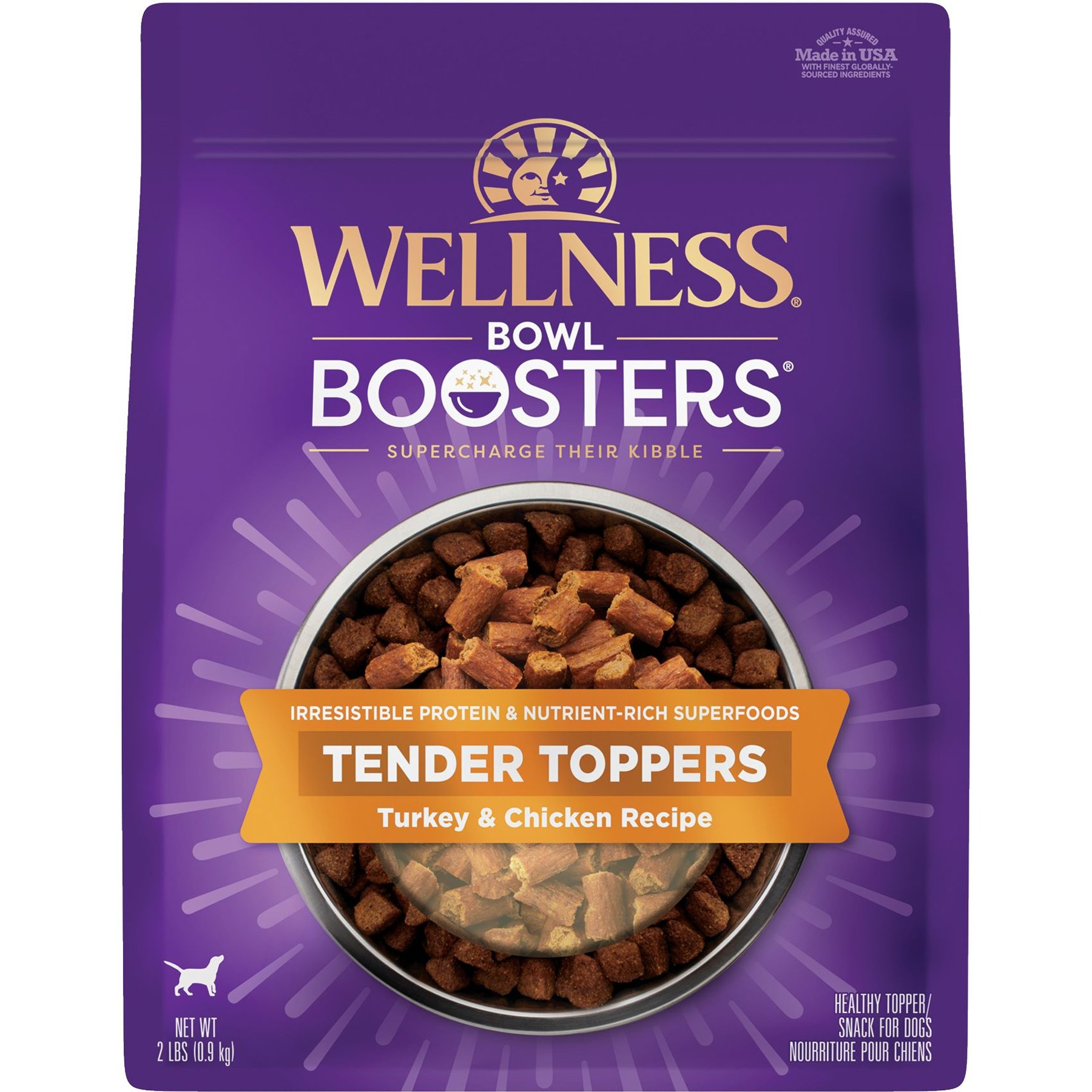 Wellness Bowl Boosters Tender Turkey & Chicken Dog Food Topper