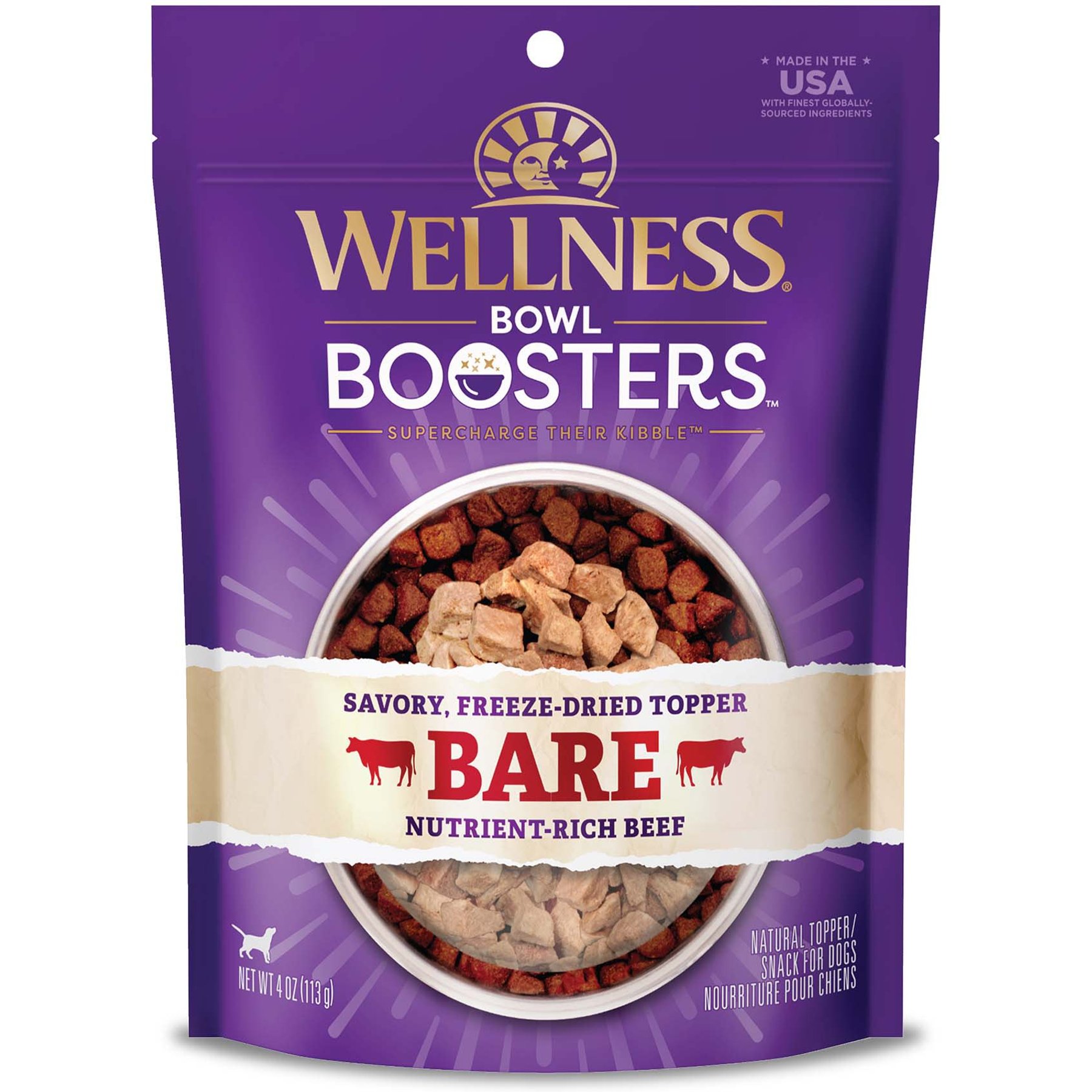 Wellness CORE Bowl Boosters Bare Beef Freeze-Dried Dog Food Mixer or Topper