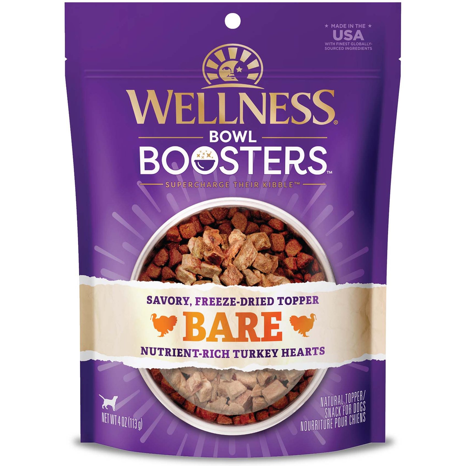 Wellness CORE Bowl Boosters Bare Turkey Freeze-Dried Dog Food Mixer or Topper