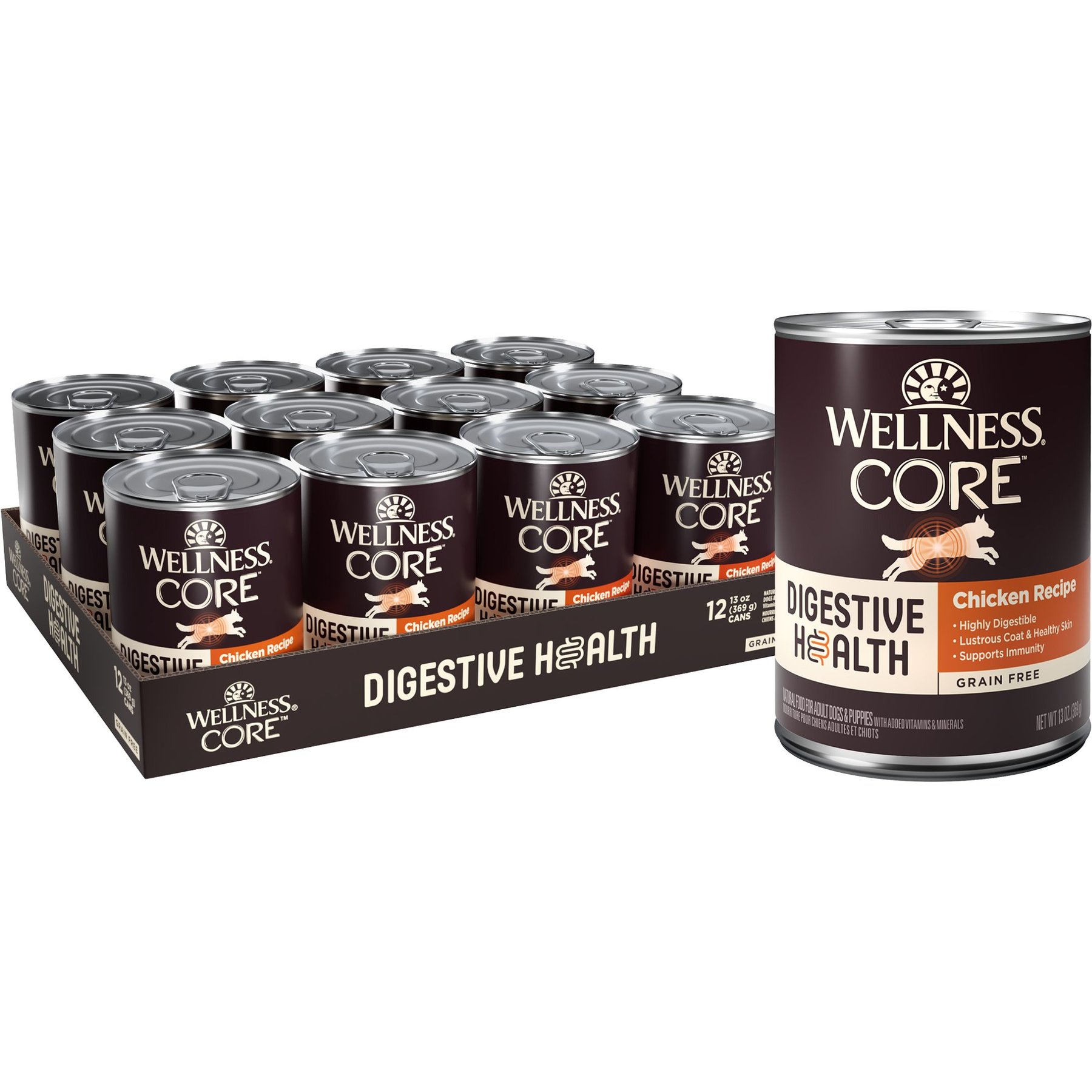 Wellness CORE Digestive Health Chicken Recipe Grain-Free Wet Dog Food