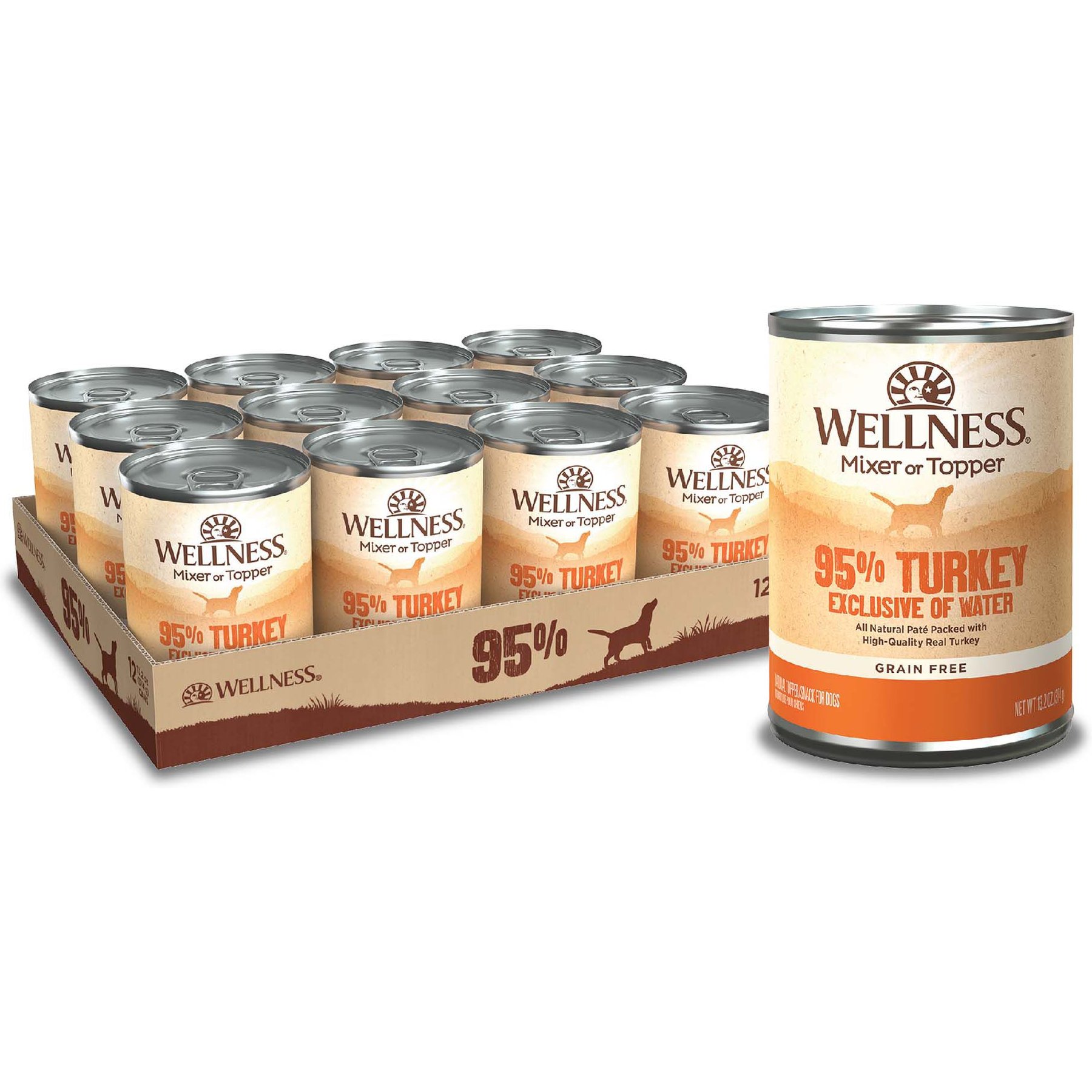 Wellness Ninety-Five Percent Turkey Grain-Free Canned Dog Food
