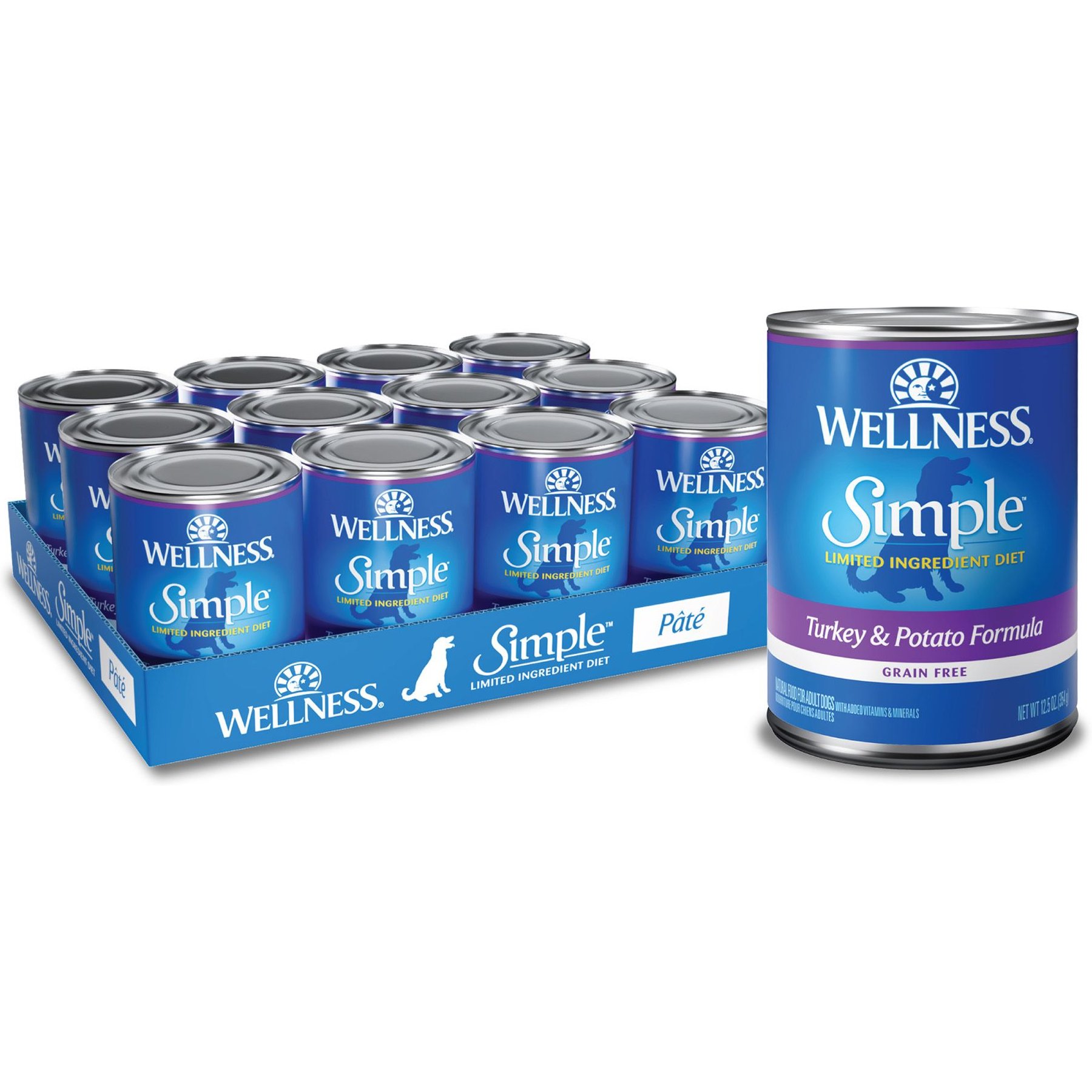 Wellness Simple Limited Ingredient Diet Grain-Free Turkey & Potato Formula Canned Dog Food