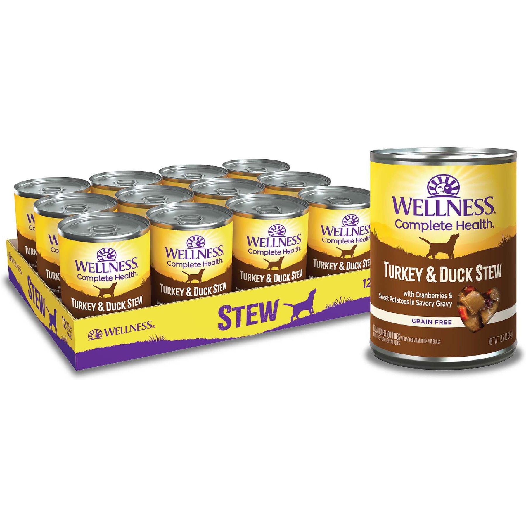Wellness Turkey & Duck Stew with Sweet Potatoes & Cranberries Canned Dog Food