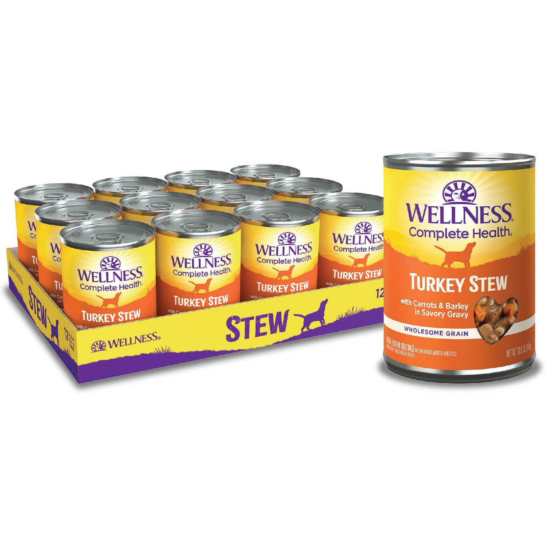 Wellness Turkey Stew with Barley & Carrots Canned Dog Food