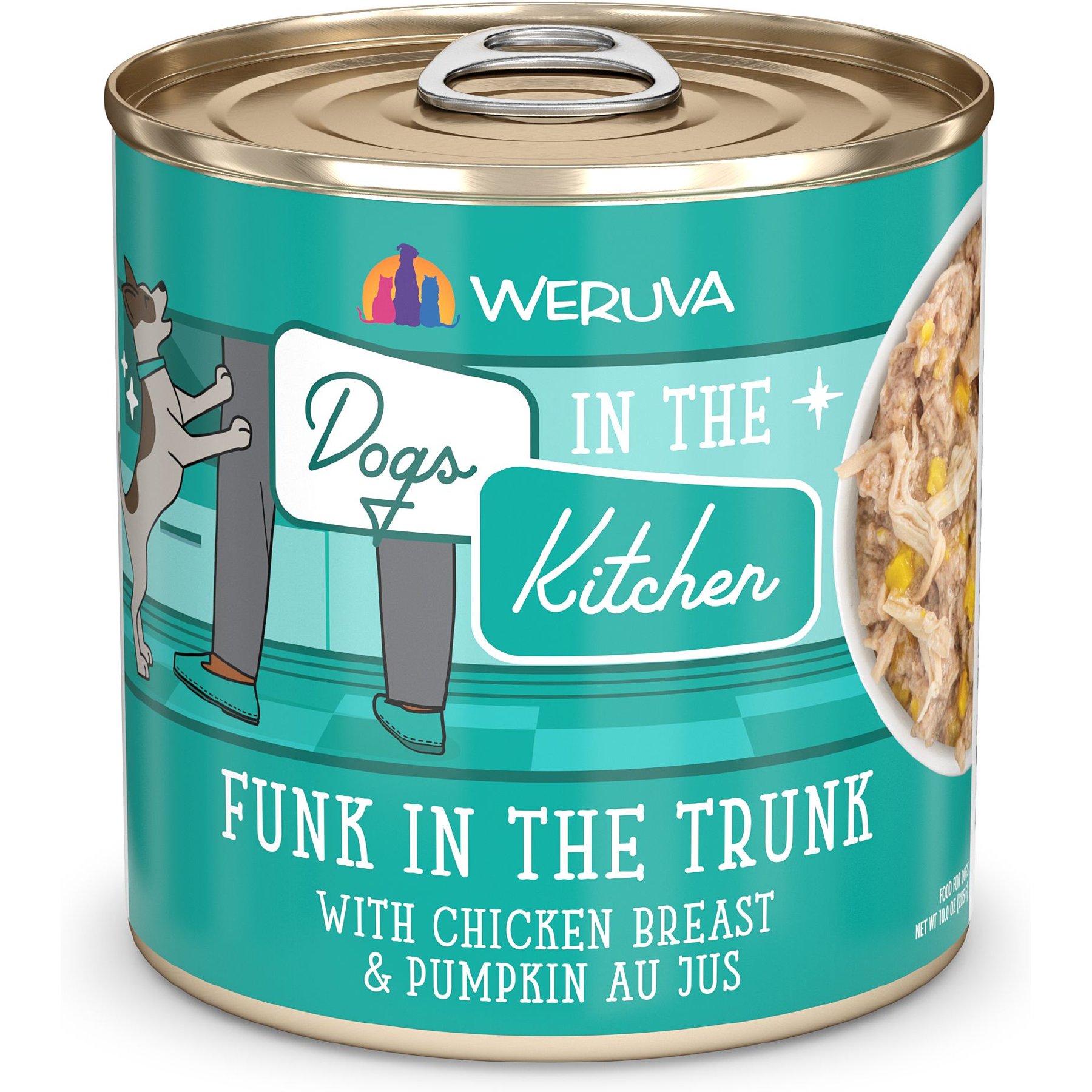 Weruva Dogs in the Kitchen Funk in the Trunk with Chicken Breast & Pumpkin Au Jus Grain-Free Canned Dog Food