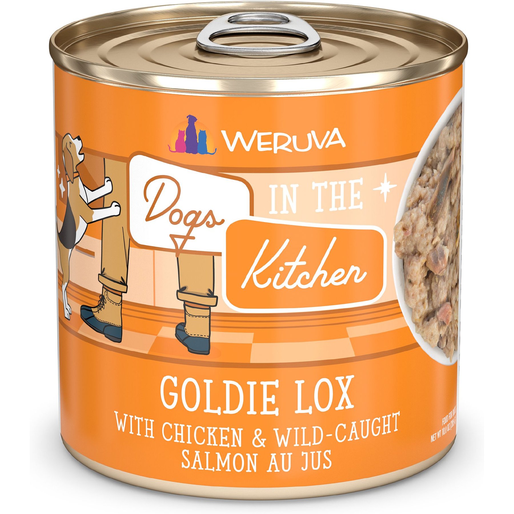 Weruva Dogs in the Kitchen Goldie Lox with Chicken & Wild Caught Salmon Au Jus Grain-Free Canned Dog Food
