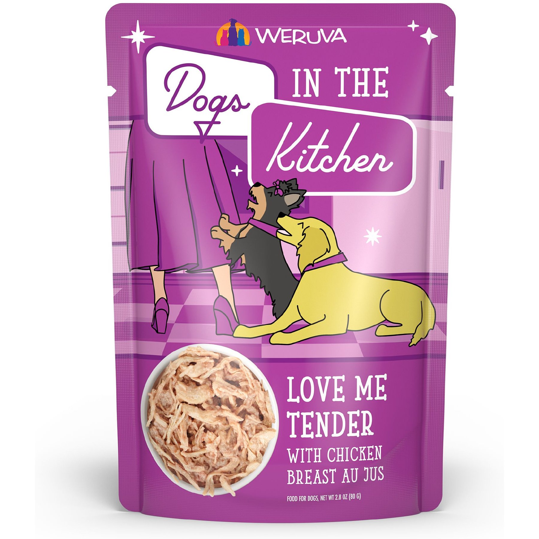 Weruva Dogs in the Kitchen Love Me Tender with Chicken Breast Au Jus Grain-Free Dog Food Pouches
