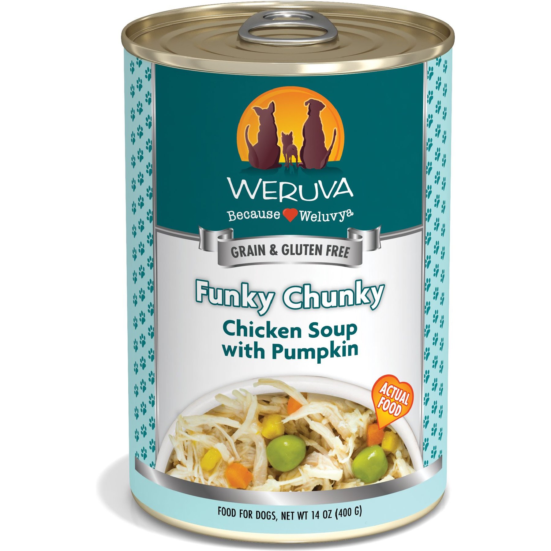 Weruva Funky Chunky Chicken Soup with Pumpkin Grain-Free Canned Dog Food