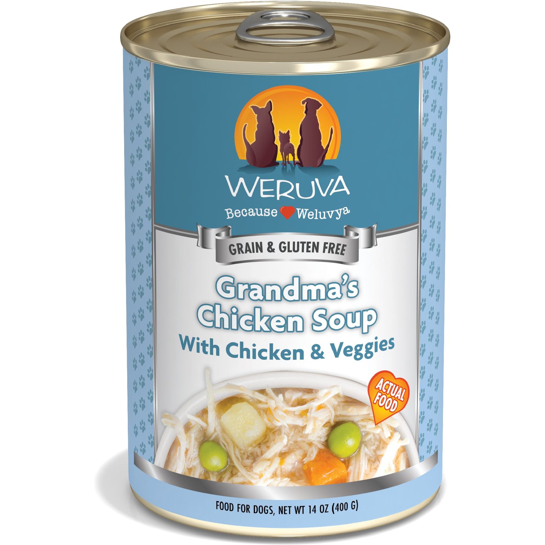Weruva Grandma's Chicken Soup with Chicken & Veggies Grain-Free Canned Dog Food