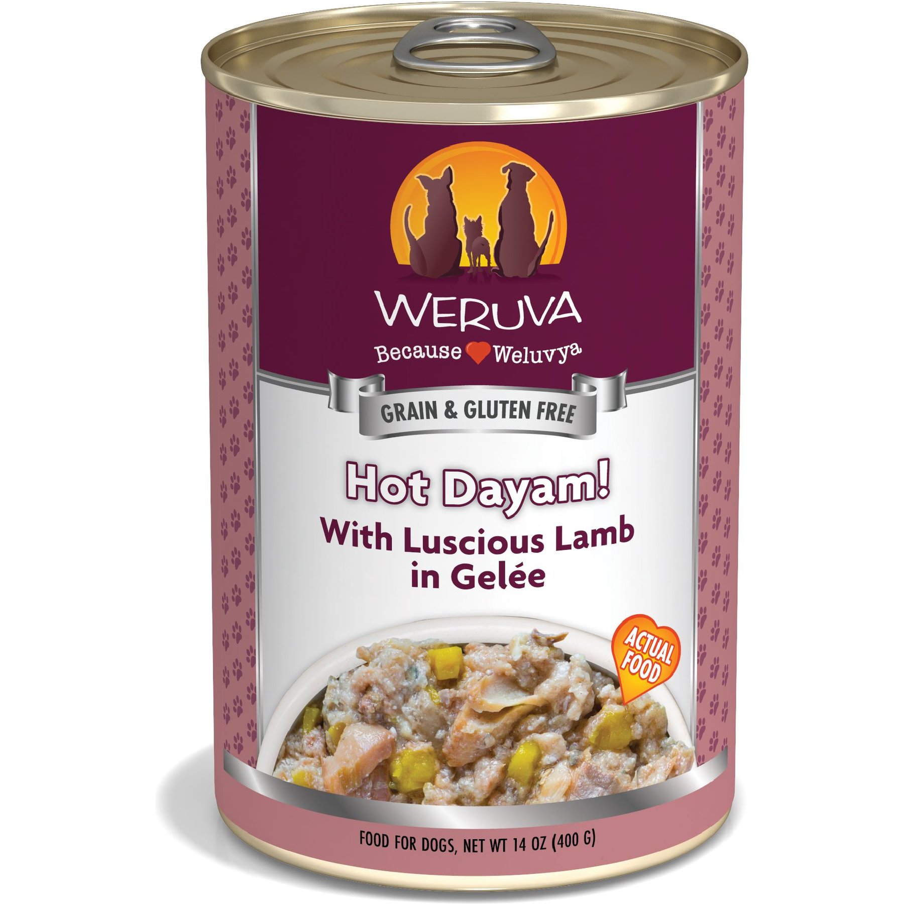 Weruva Hot Dayam! with Luscious Lamb in Gelee Grain-Free Canned Dog Food