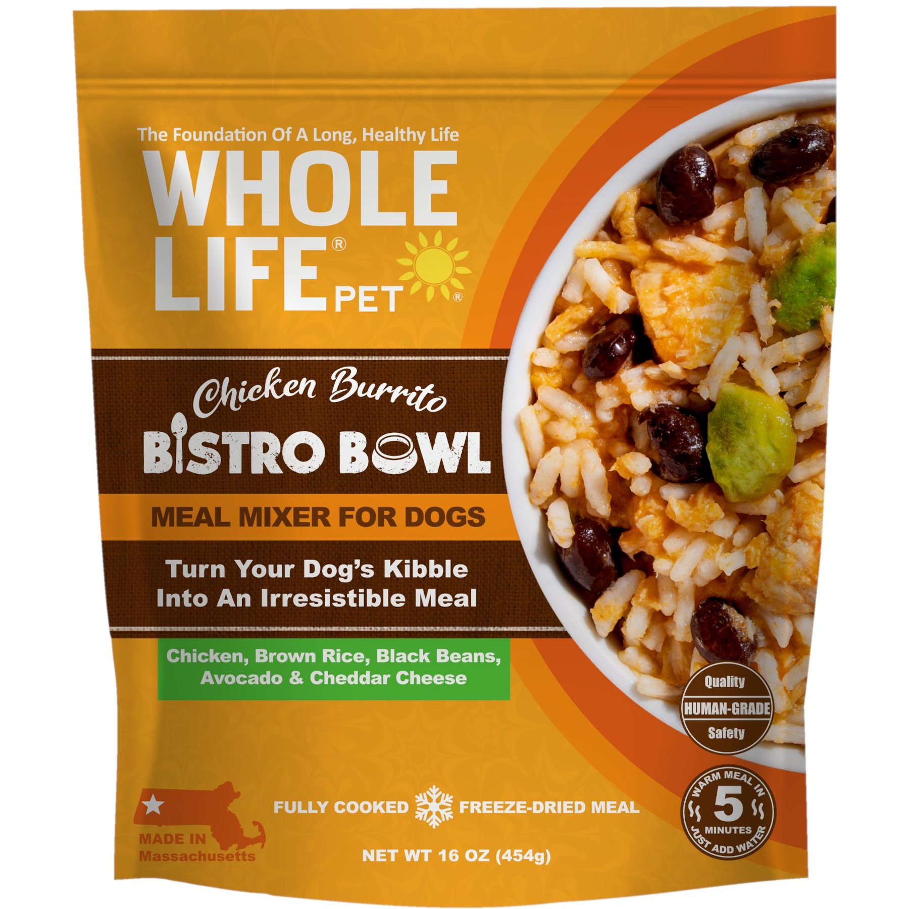 Whole Life Bistro Bowls Chicken Burrito Flavored Dog Food Topper