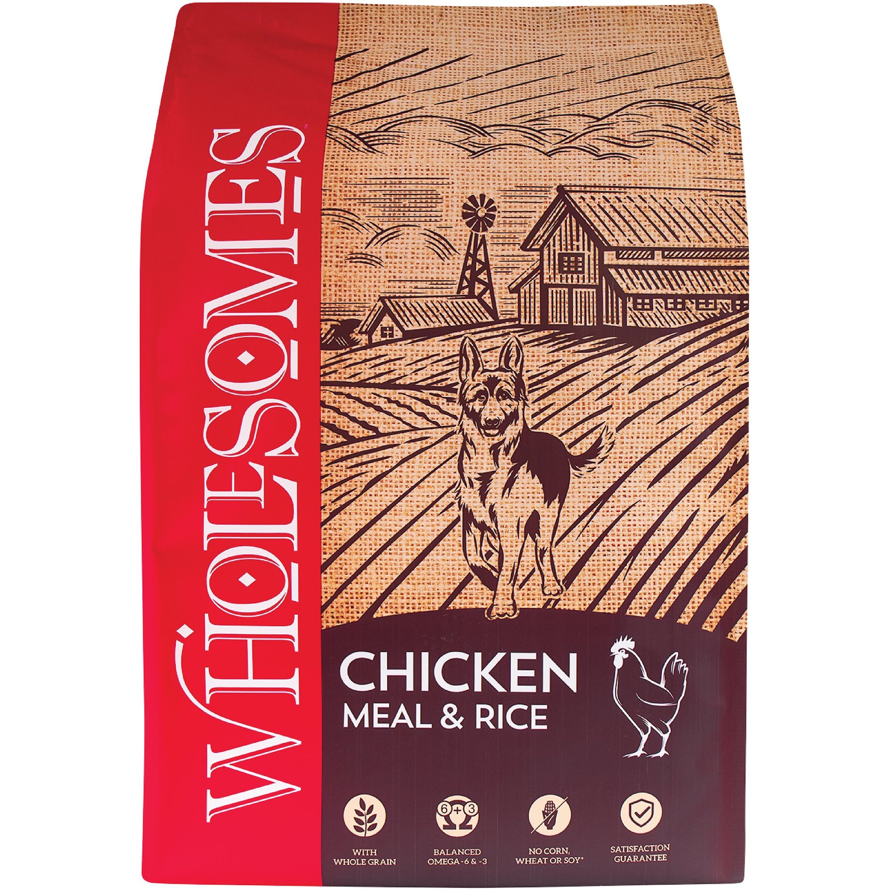 Wholesomes Chicken Meal & Rice Formula Adult Dry Dog Food